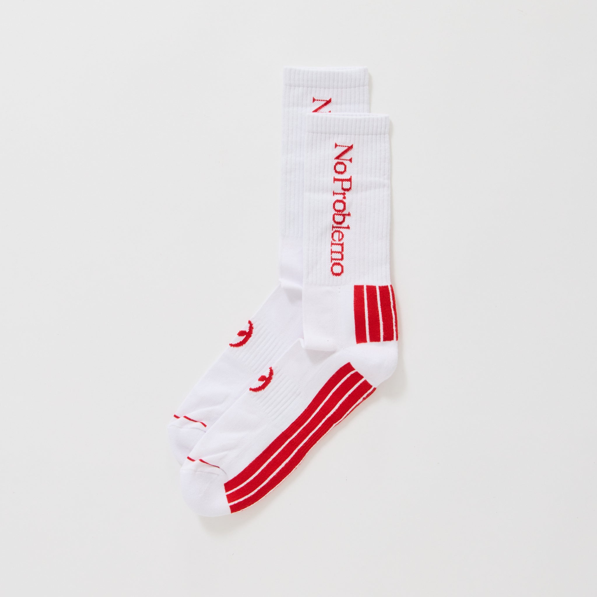 No Problemo Sock White