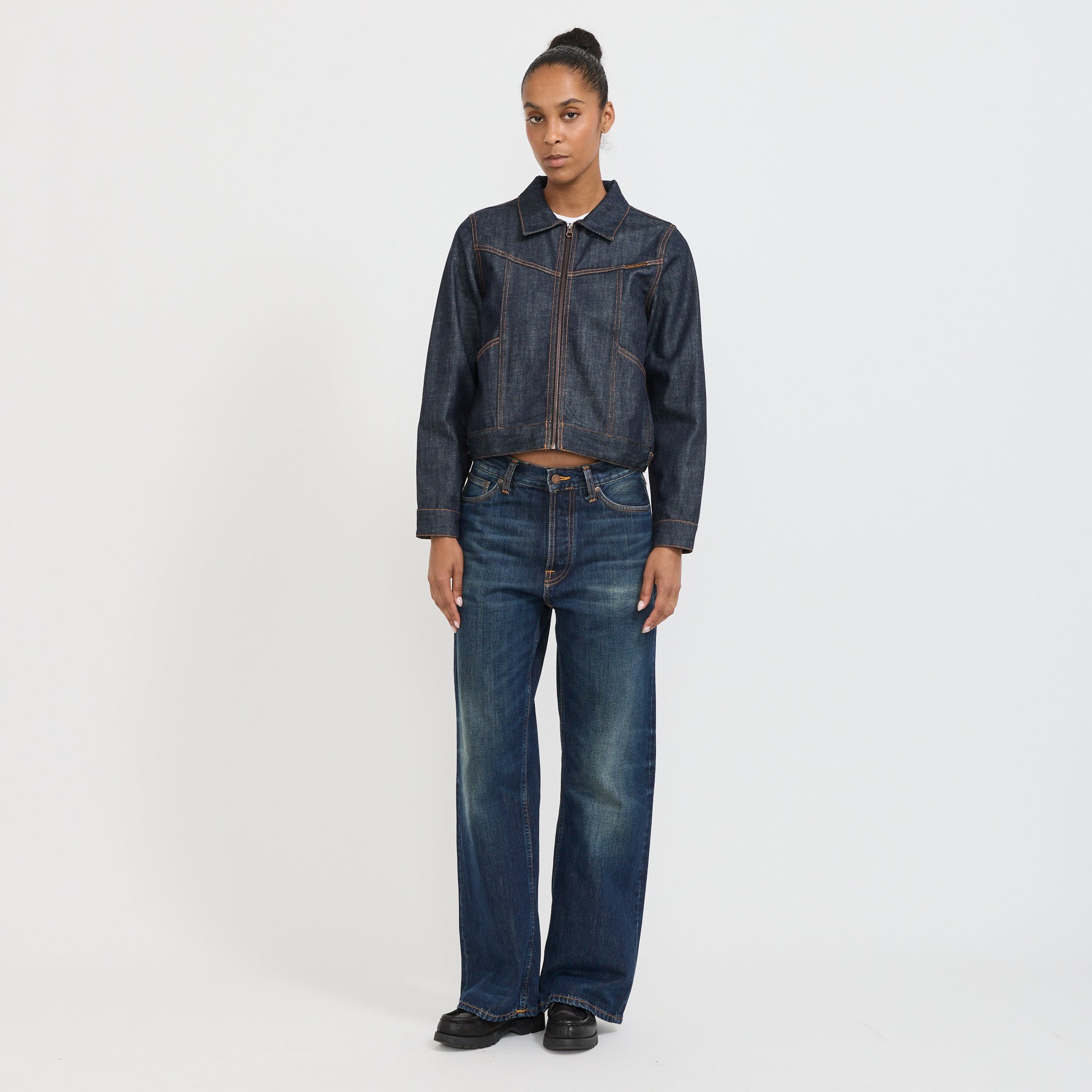 Nudie Jeans Co. | Britta Denim Jacket Dry Streak | Maplestore