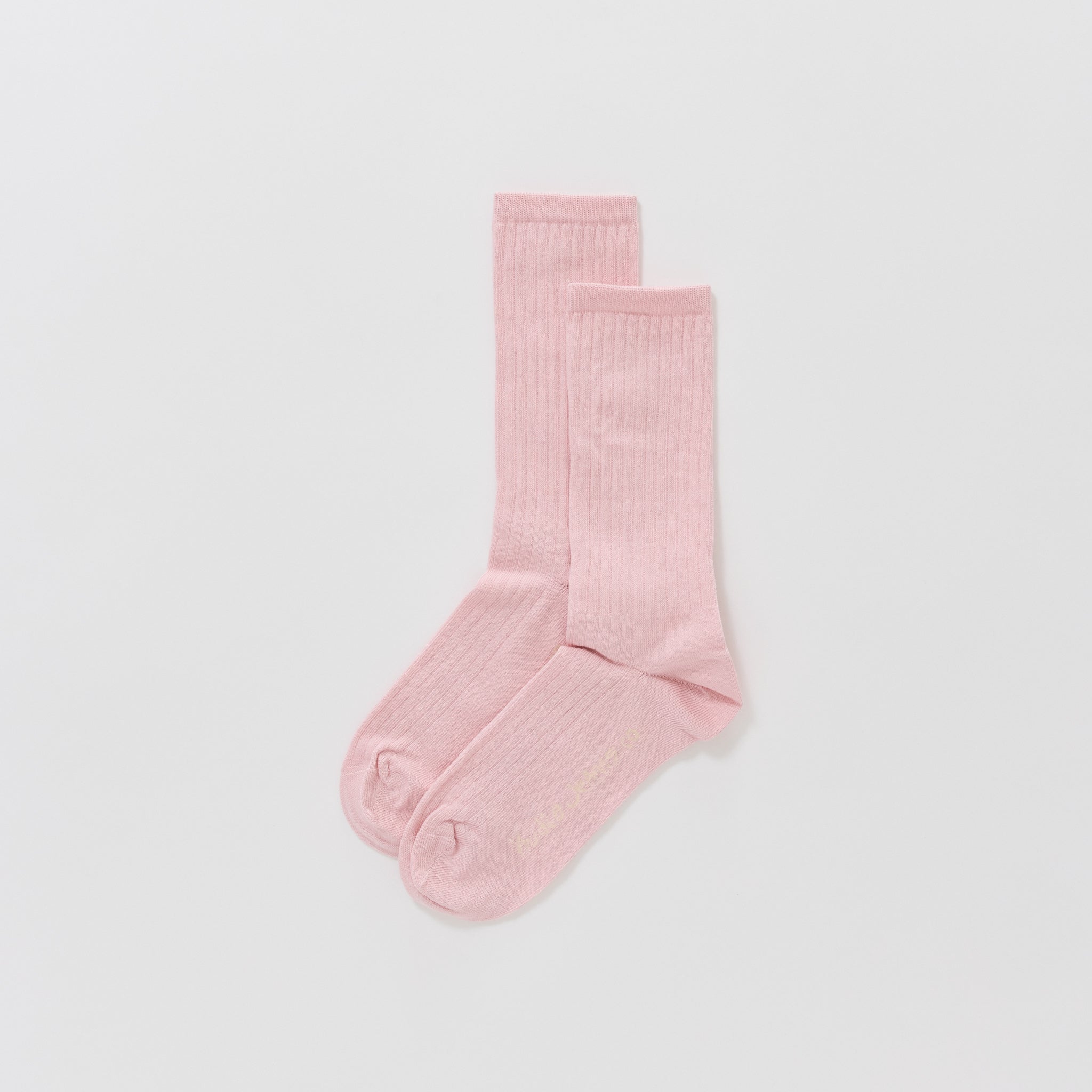 Nudie Jeans Co. | Women's Cotton Ribbed Socks Pink | Maplestore