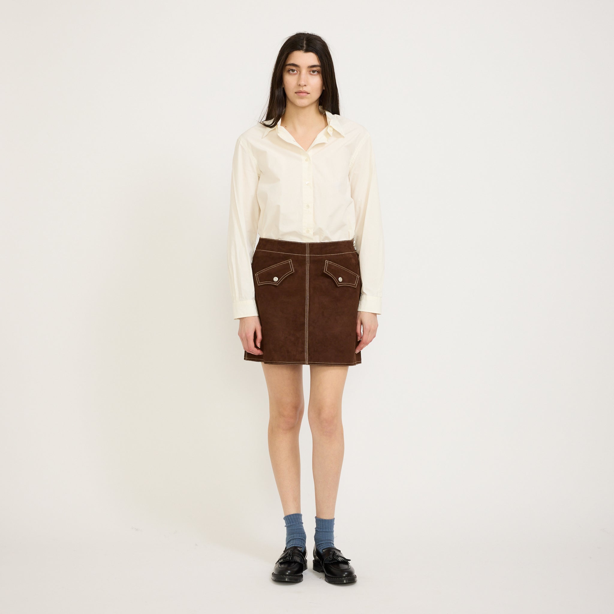 Elvy Western Suede Skirt Bruno
