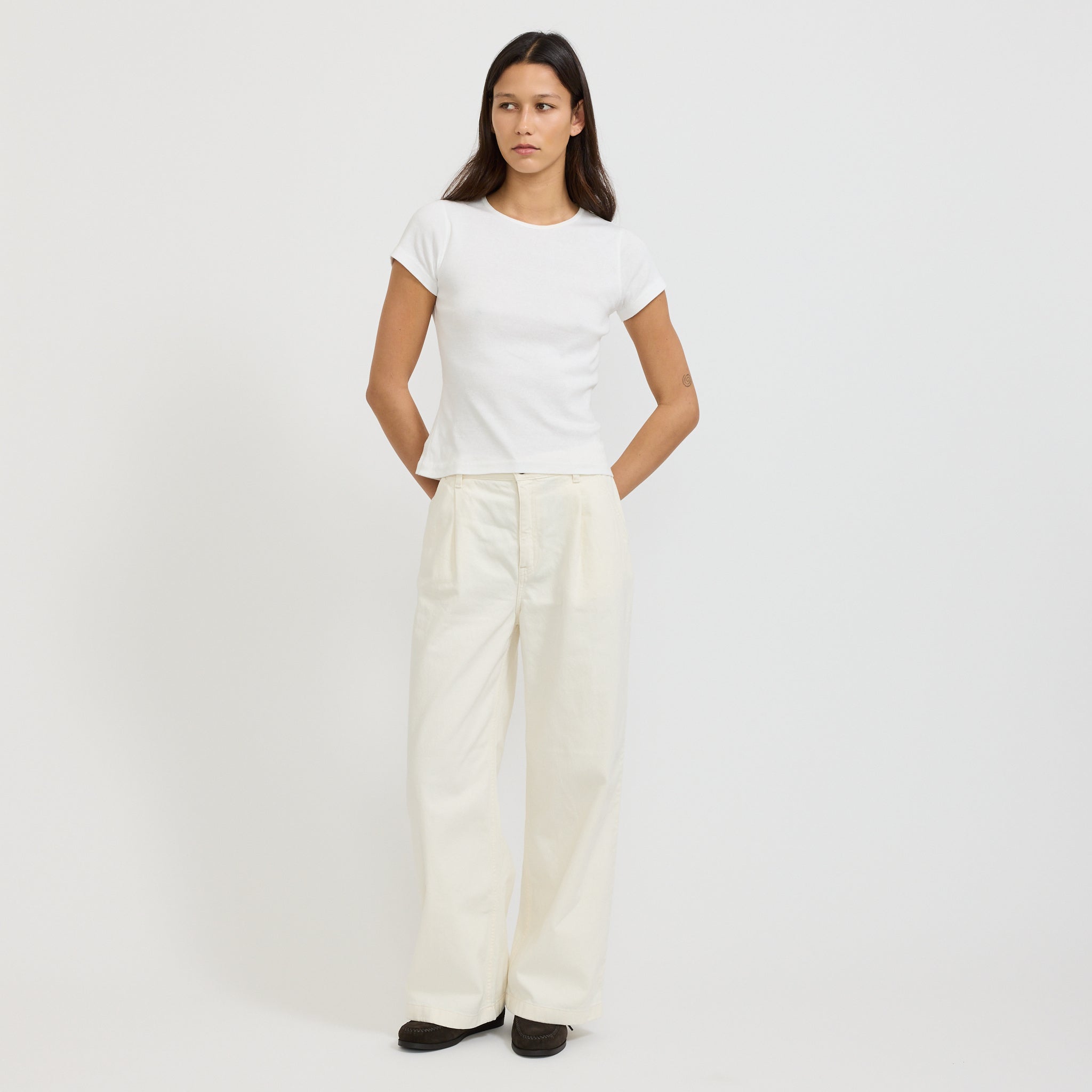 Nudie Jeans Co. | Gullan Workwear Pants Ivory | Maplestore