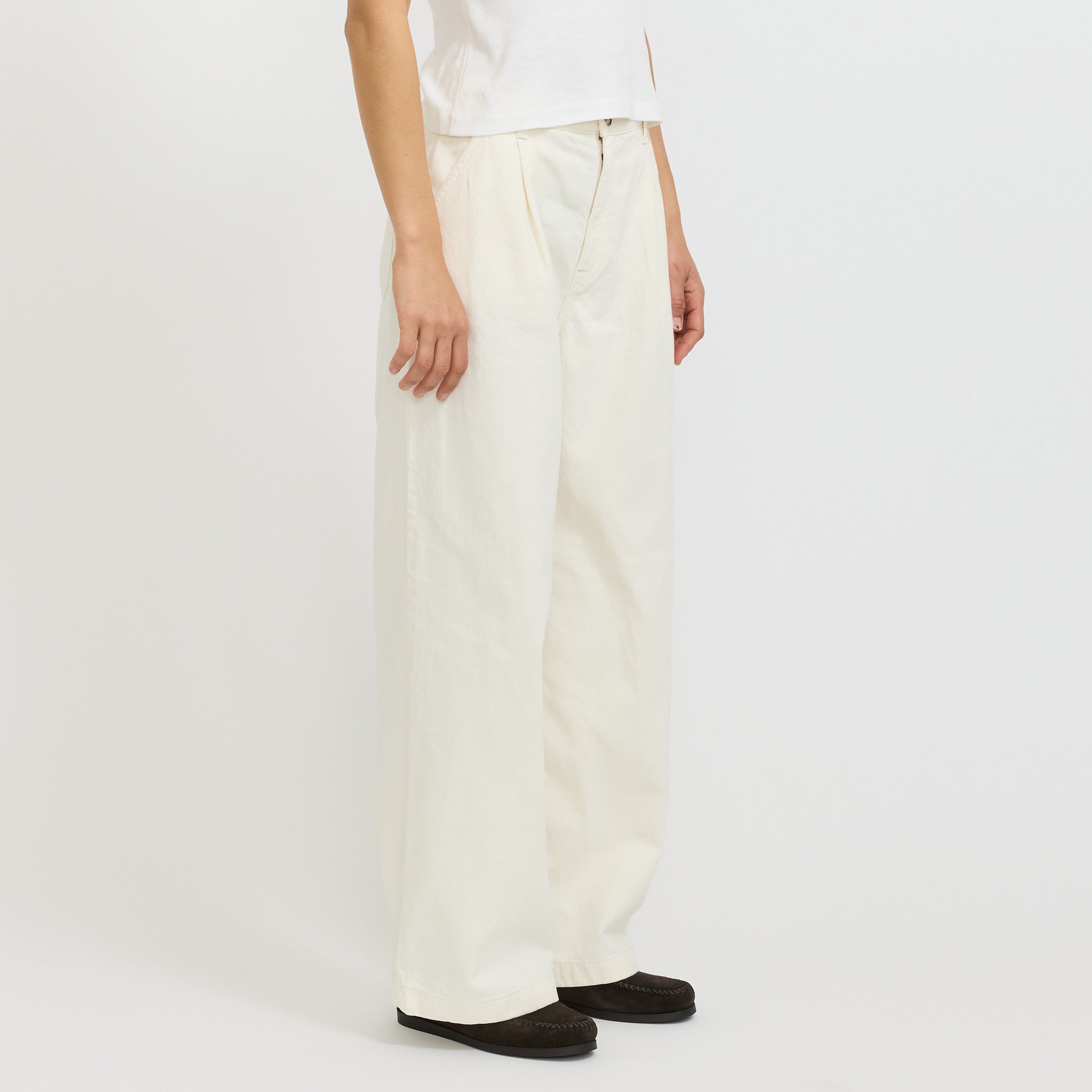 Nudie Jeans Co. | Gullan Workwear Pants Ivory | Maplestore