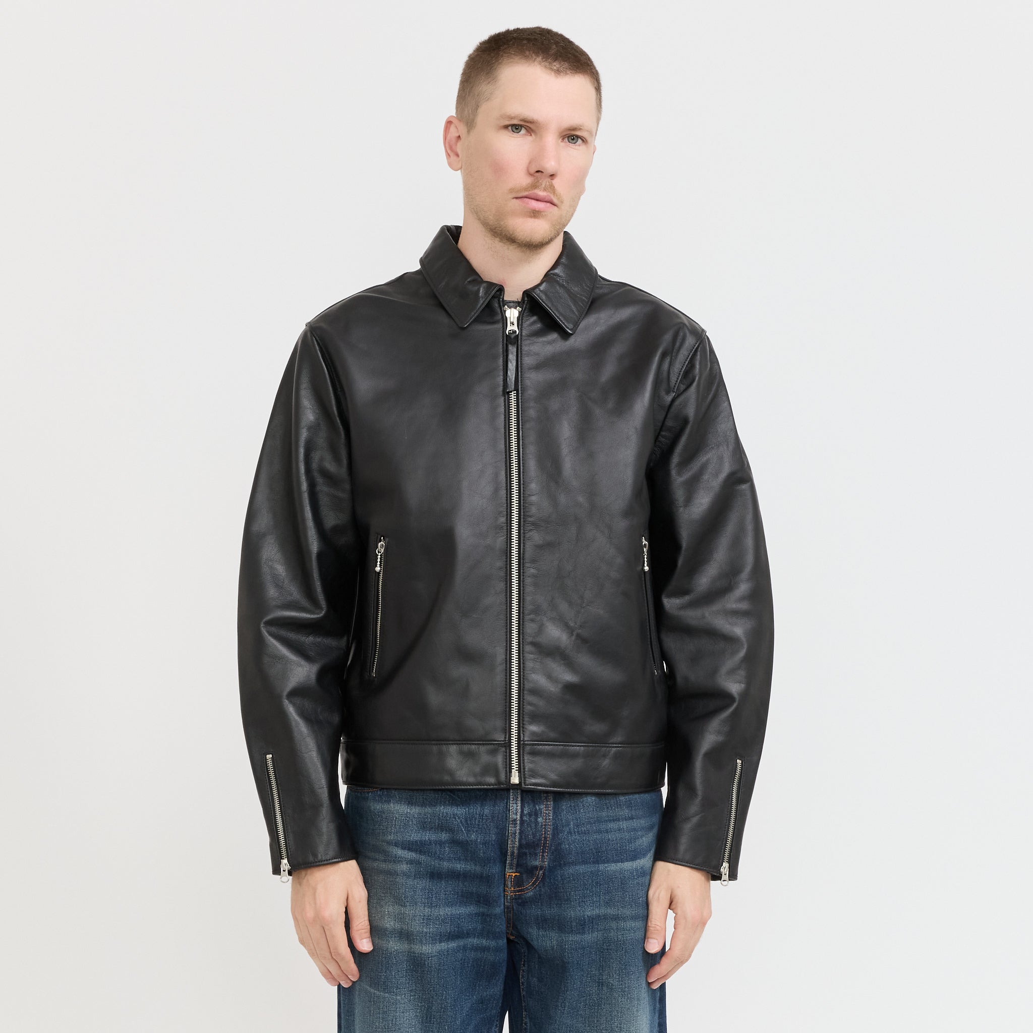 Eddy Rider Leather Jacket Black