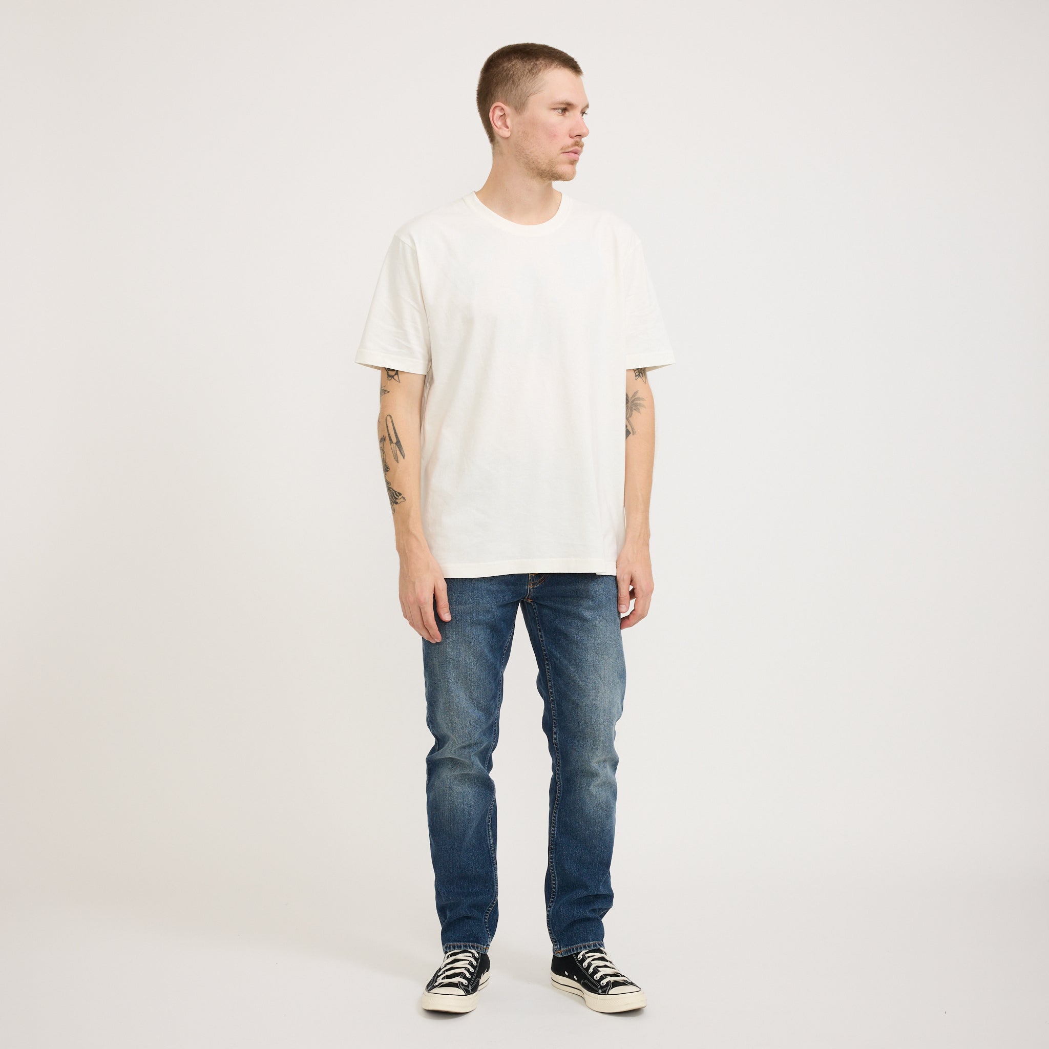 Nudie Jeans Co. | Uno Everyday Tee Chalk White | Maplestore