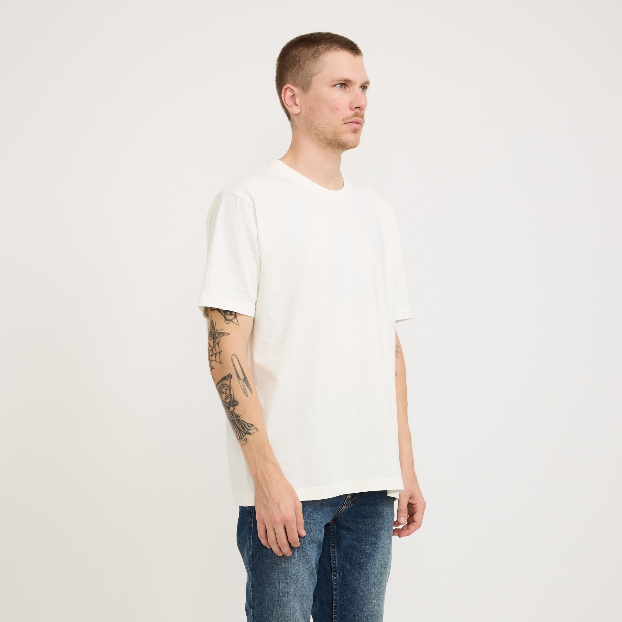 Nudie Jeans Co. | Uno Everyday Tee Chalk White | Maplestore