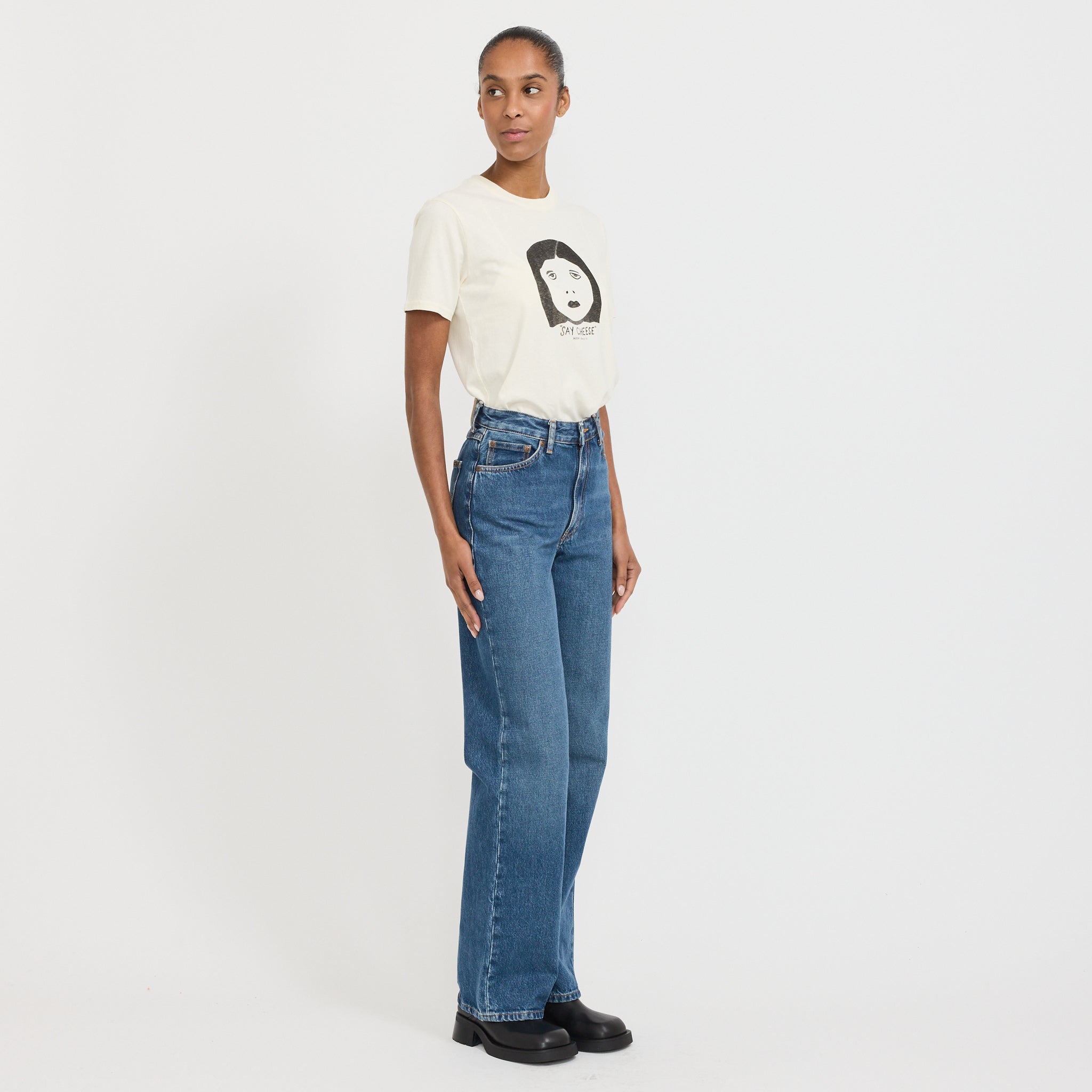 Joni Say Cheese T-Shirt Ecru