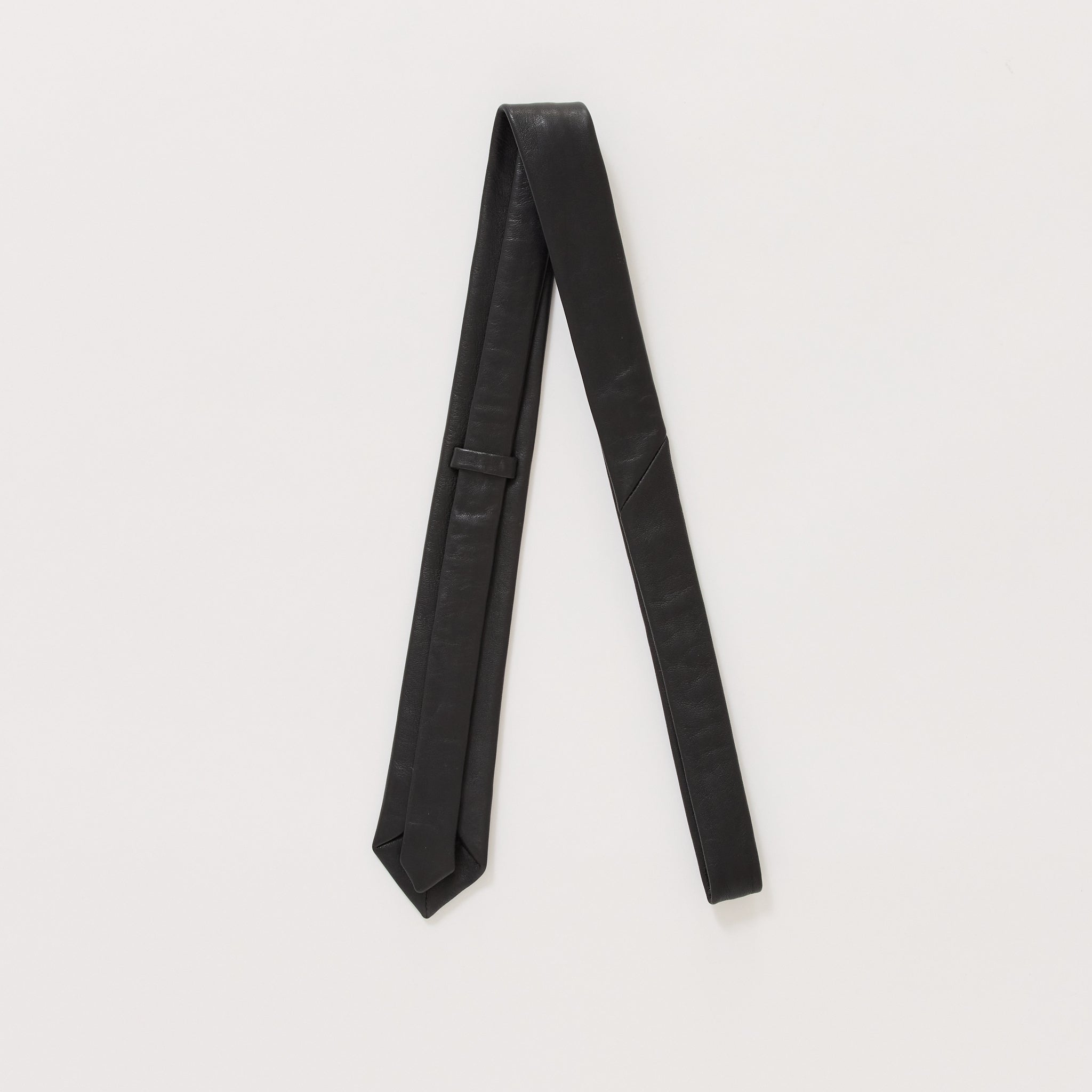 Leather Tie Black