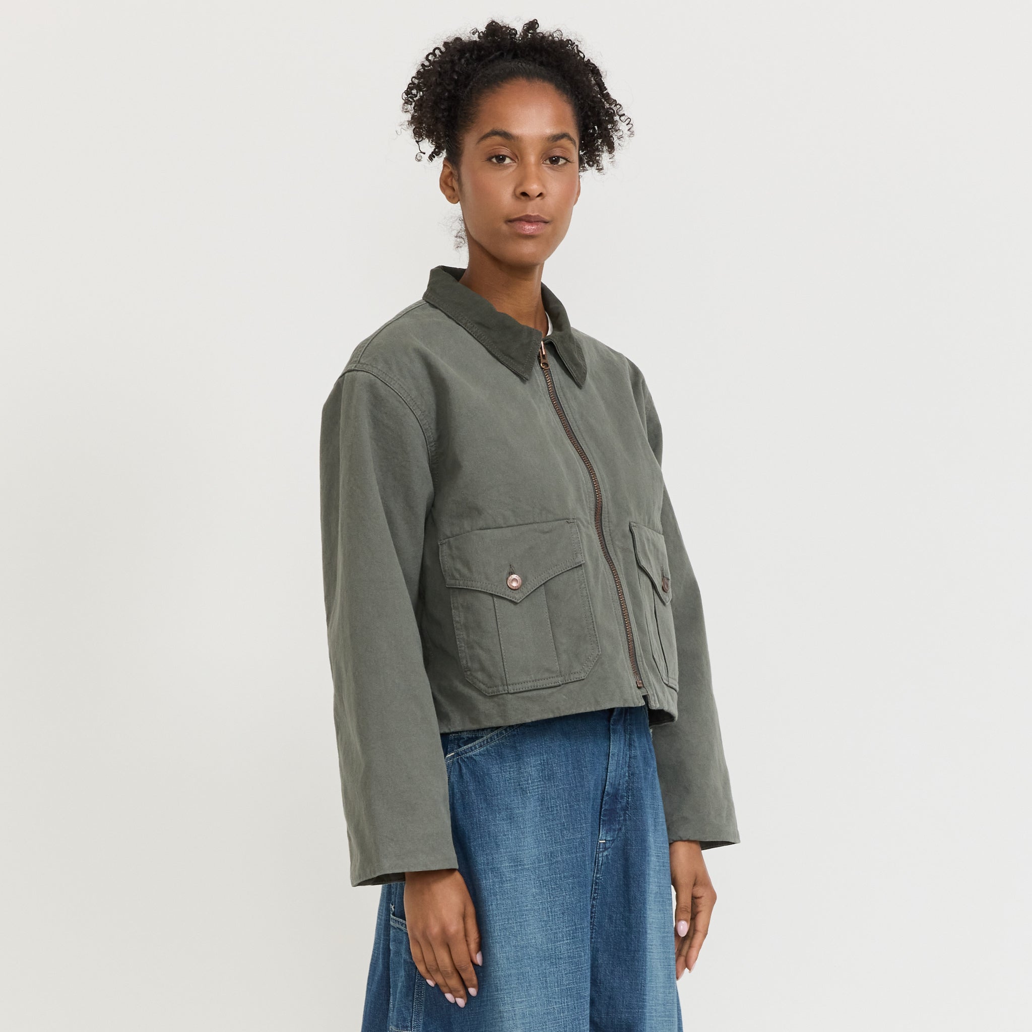 Molly Duck Canvas Jacket Green
