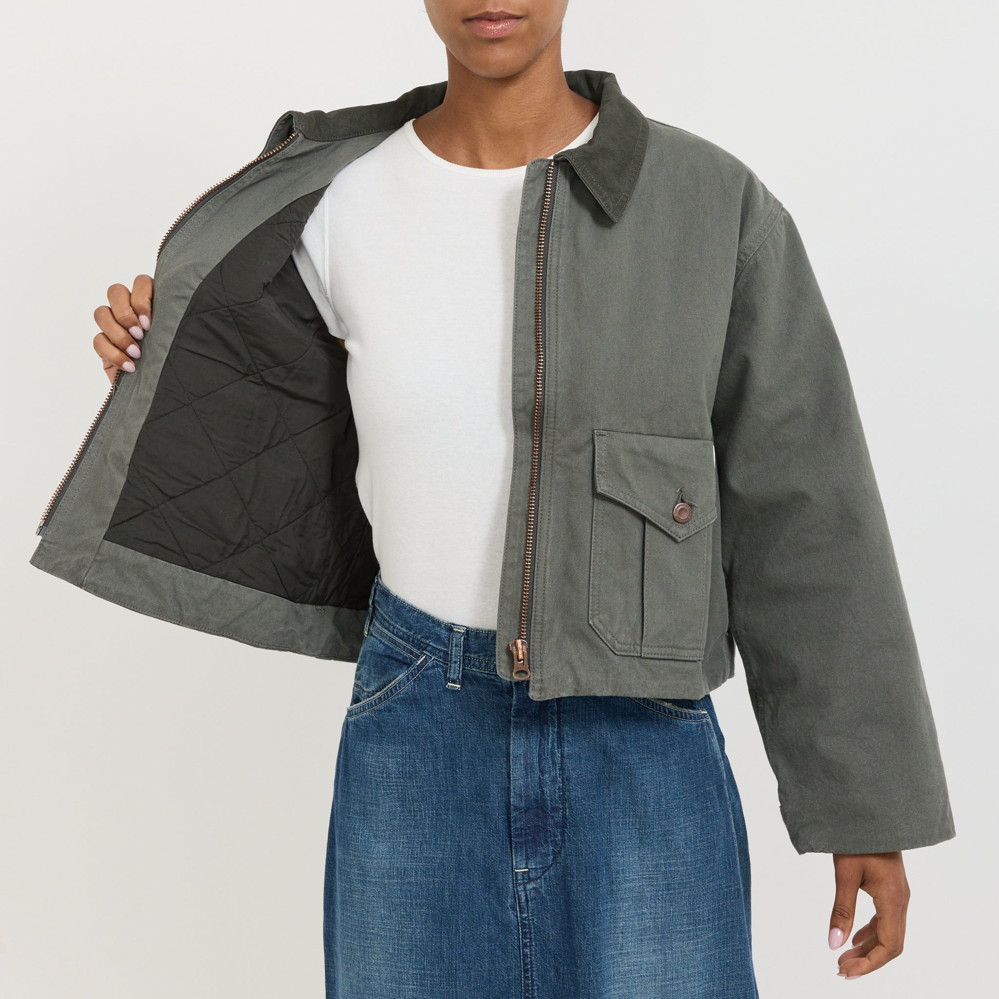 Molly Duck Canvas Jacket Green