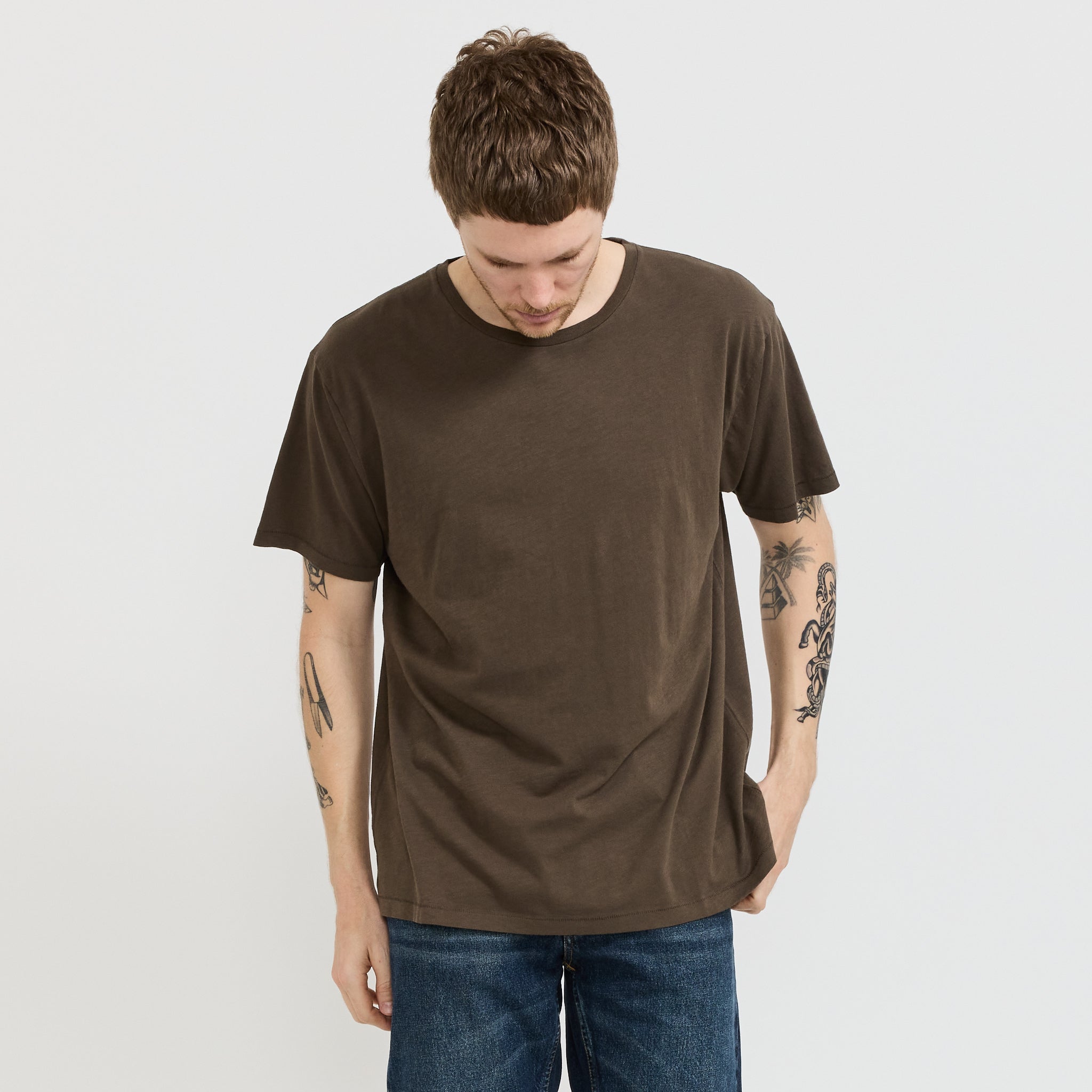 Roffe T-Shirt Black/Brown