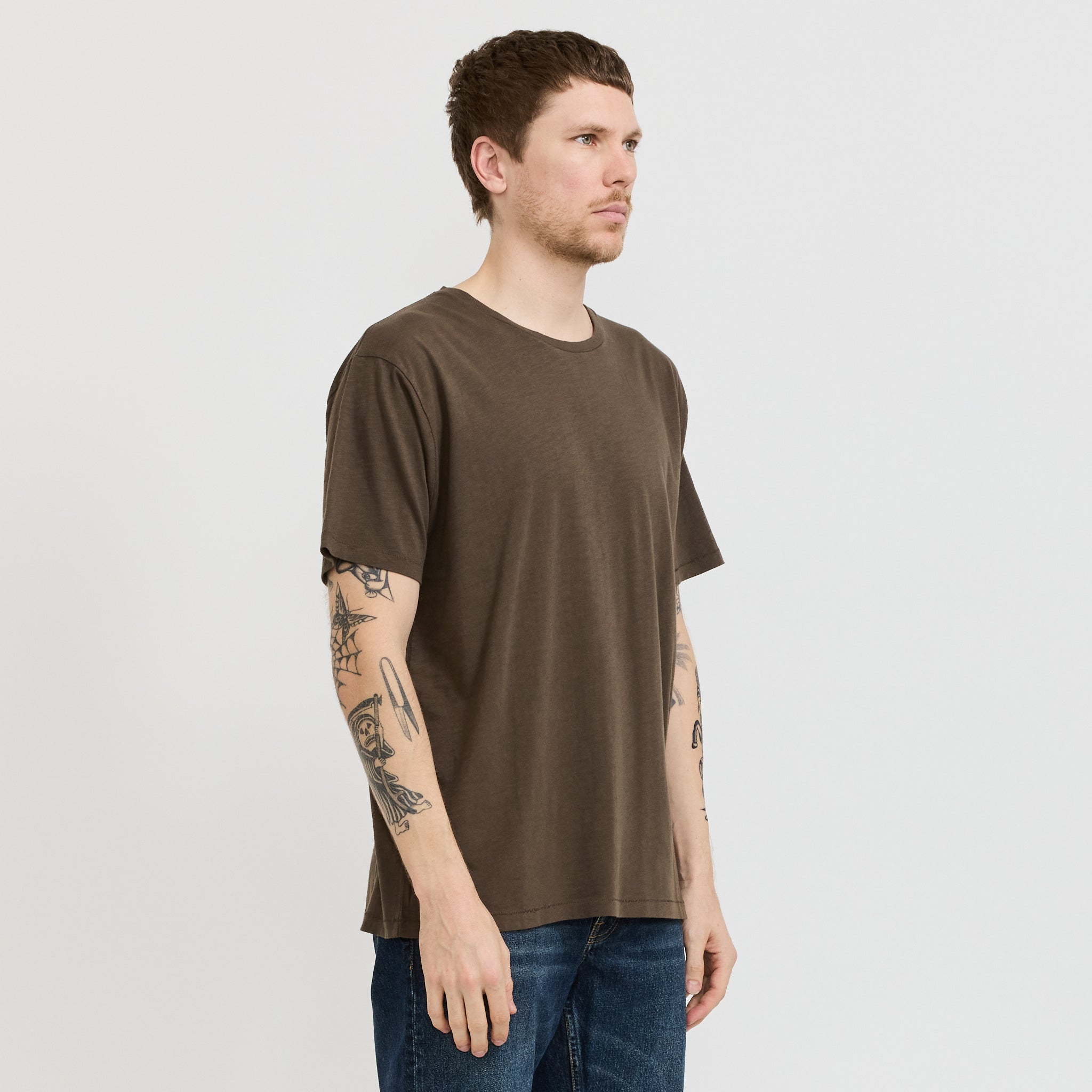 Roffe T-Shirt Black/Brown