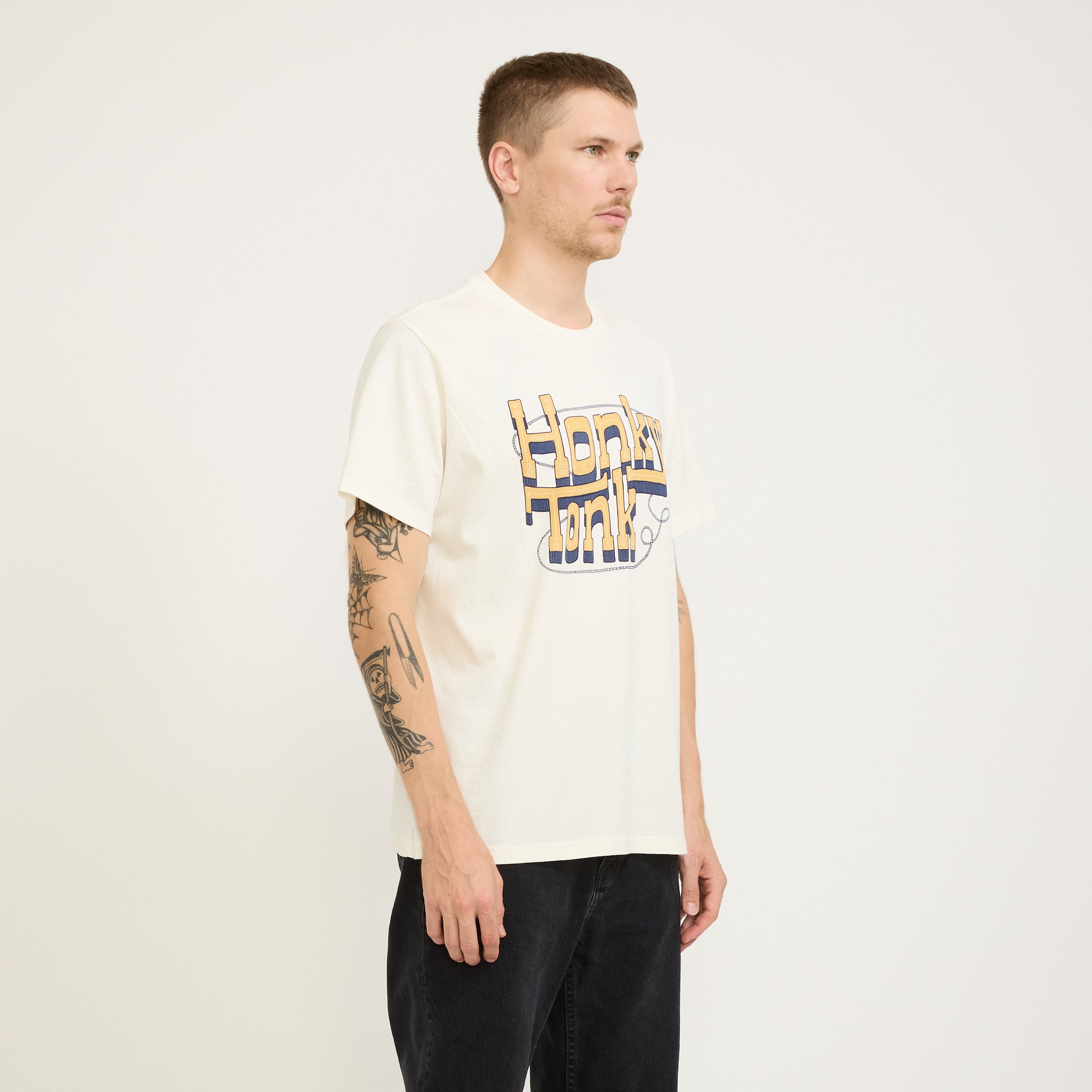 Nudie Jeans Co. | Roy Honky Tonk T-Shirt Ecru | Maplestore