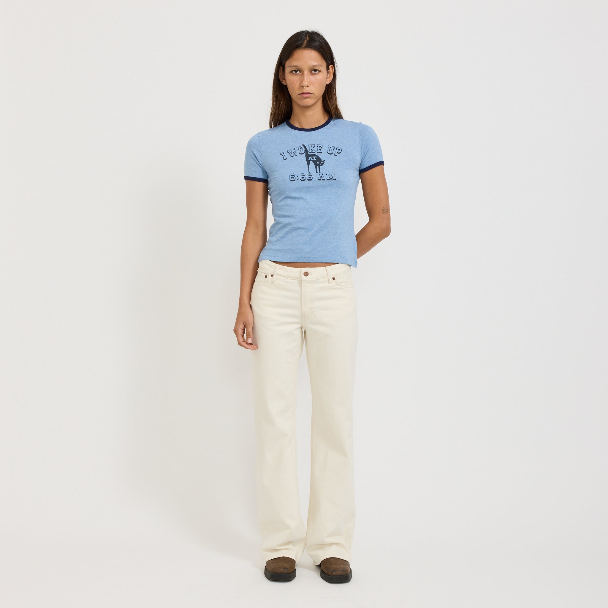Nudie Jeans Co. | Wide Heidi Ivory | Maplestore