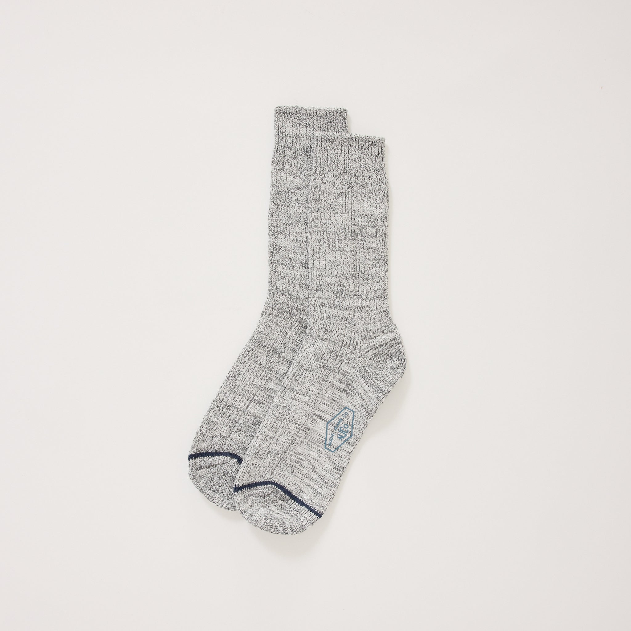 Women Chunky Socks Grey Melange