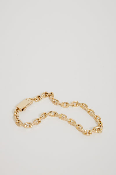 Numbering | Edge Cut Chain Bracelet 14K Gold | Maplestore
