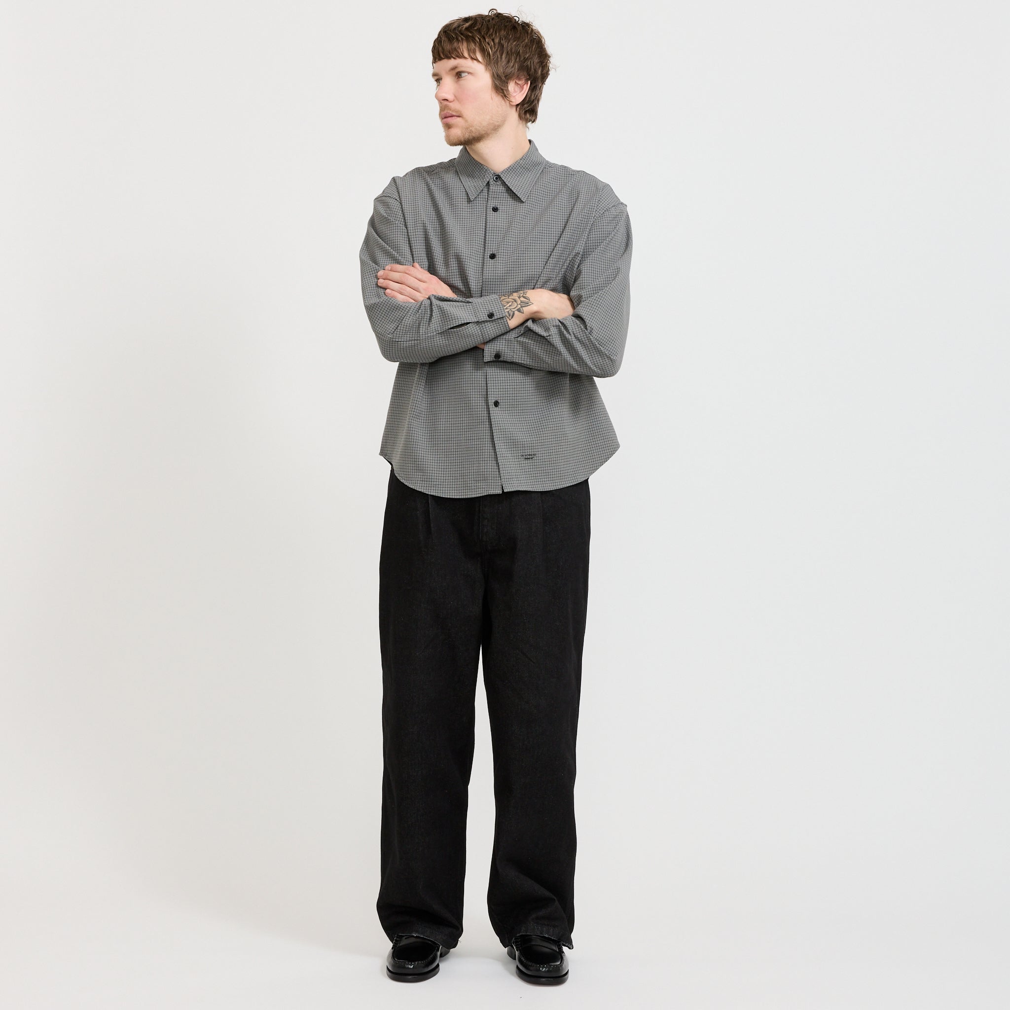 Plaid Shirt Charcoal/Black