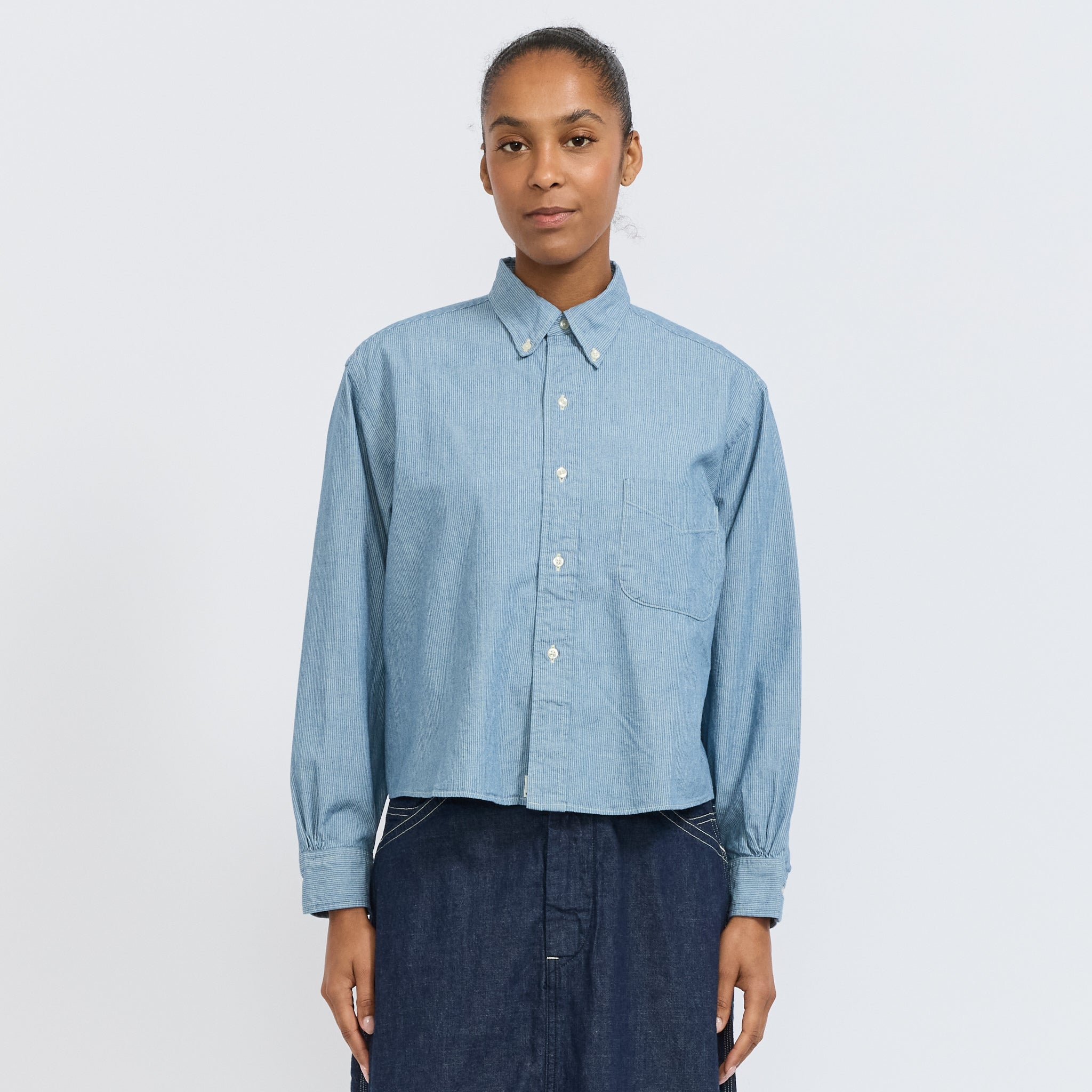 Short Button Down Shirt Hickory