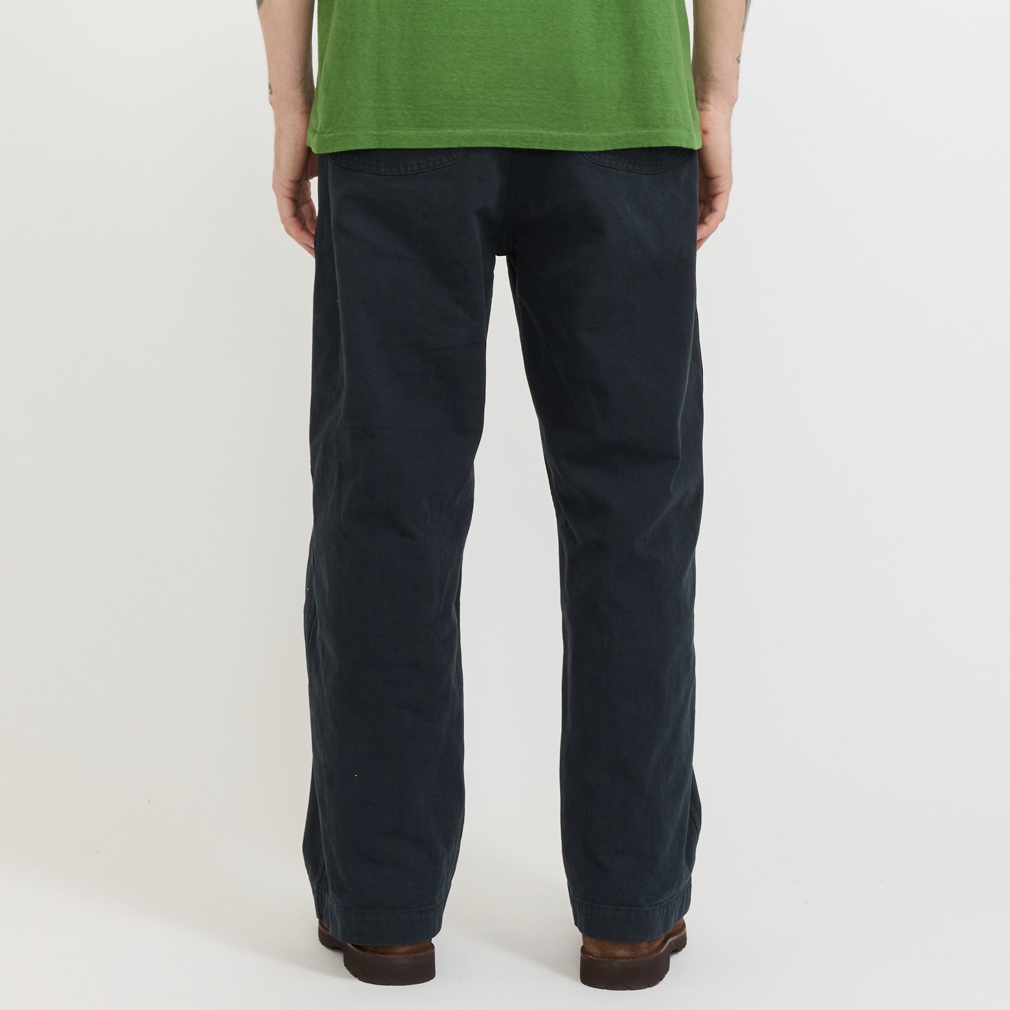 USMC Herringbone Wide Fit Utility Trousers Black