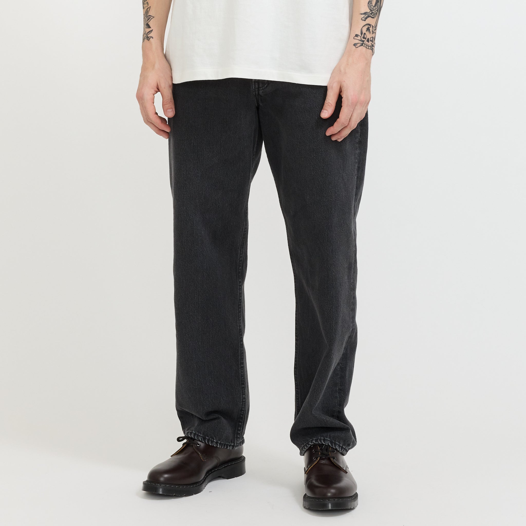 101 Dad's Fit Pants Black Denim Stone
