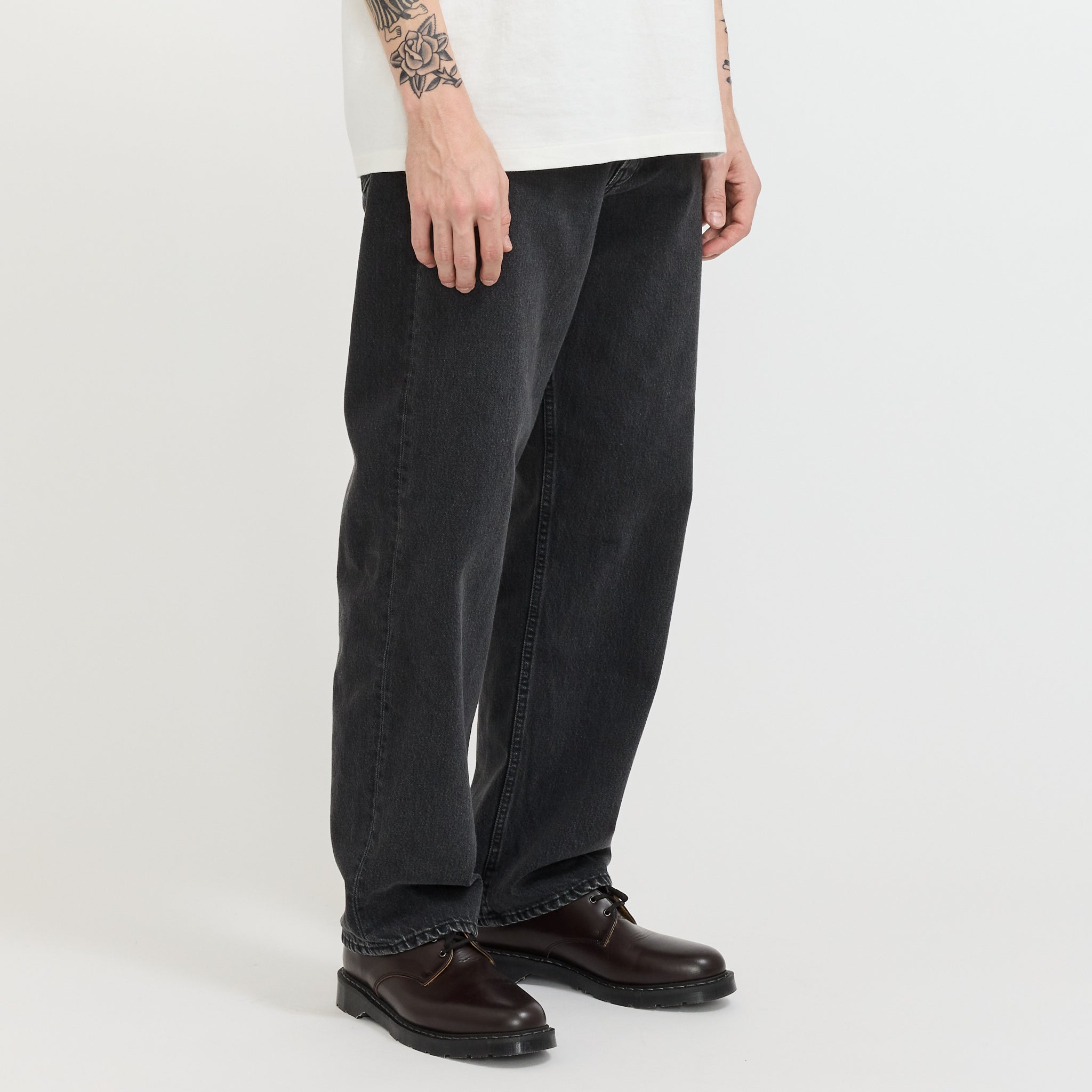 101 Dad's Fit Pants Black Denim Stone