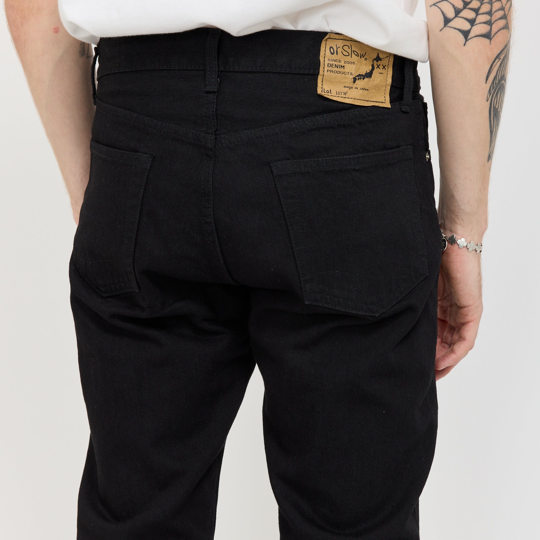 Orslow | 107 Ivy Fit Black Denim | Maplestore