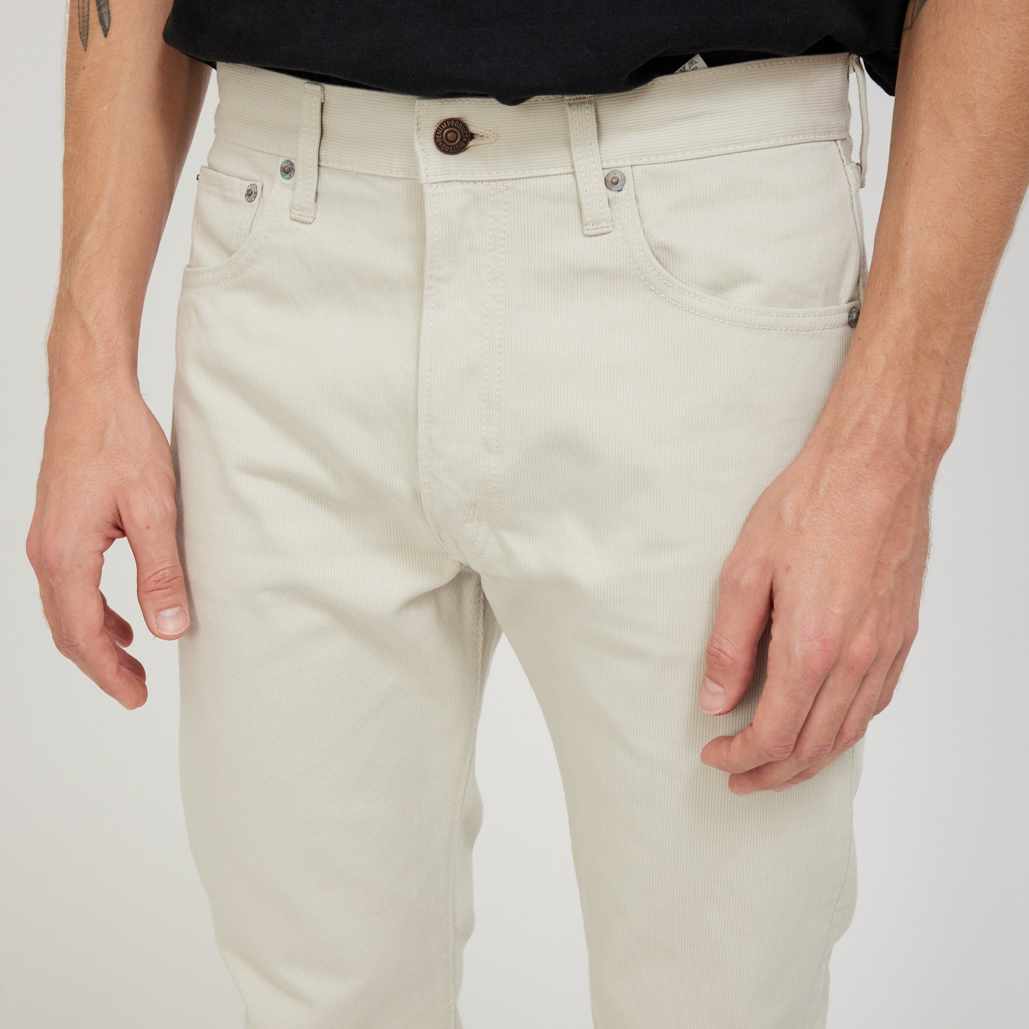 Orslow | 107 Ivy Fit Cotton Pique Pants Ivory | Maplestore