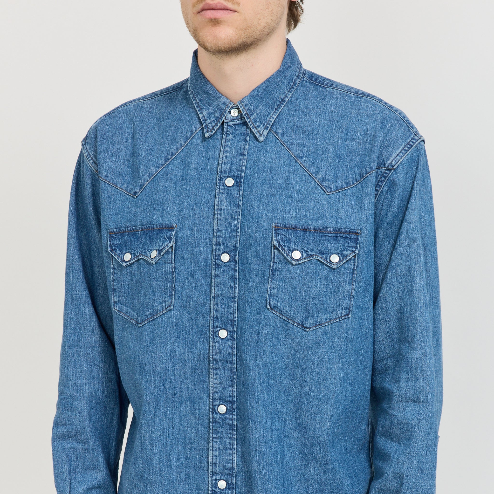Orslow | Denim Western Shirt Denim Used | Maplestore