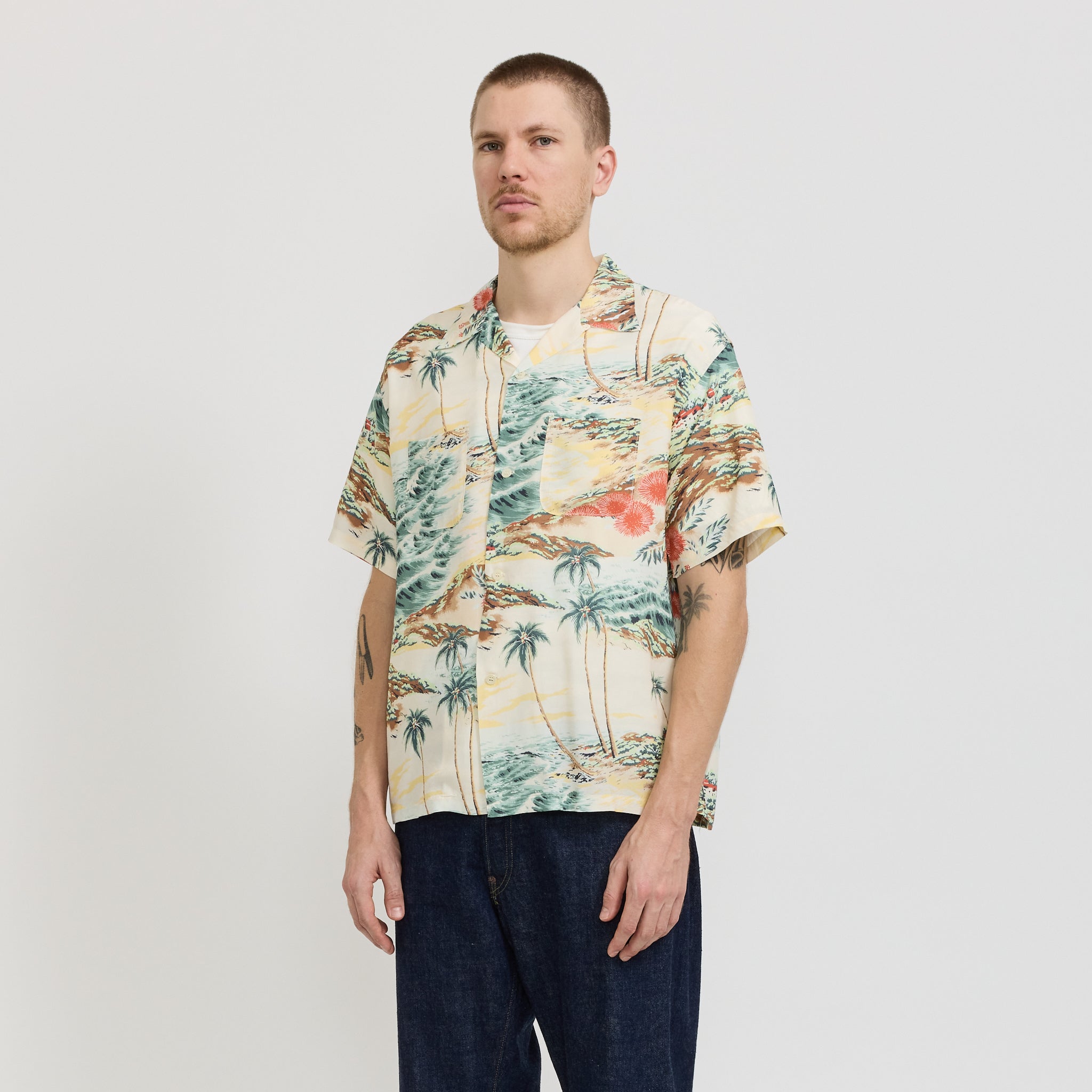 Hawaiian Shirt Ecru