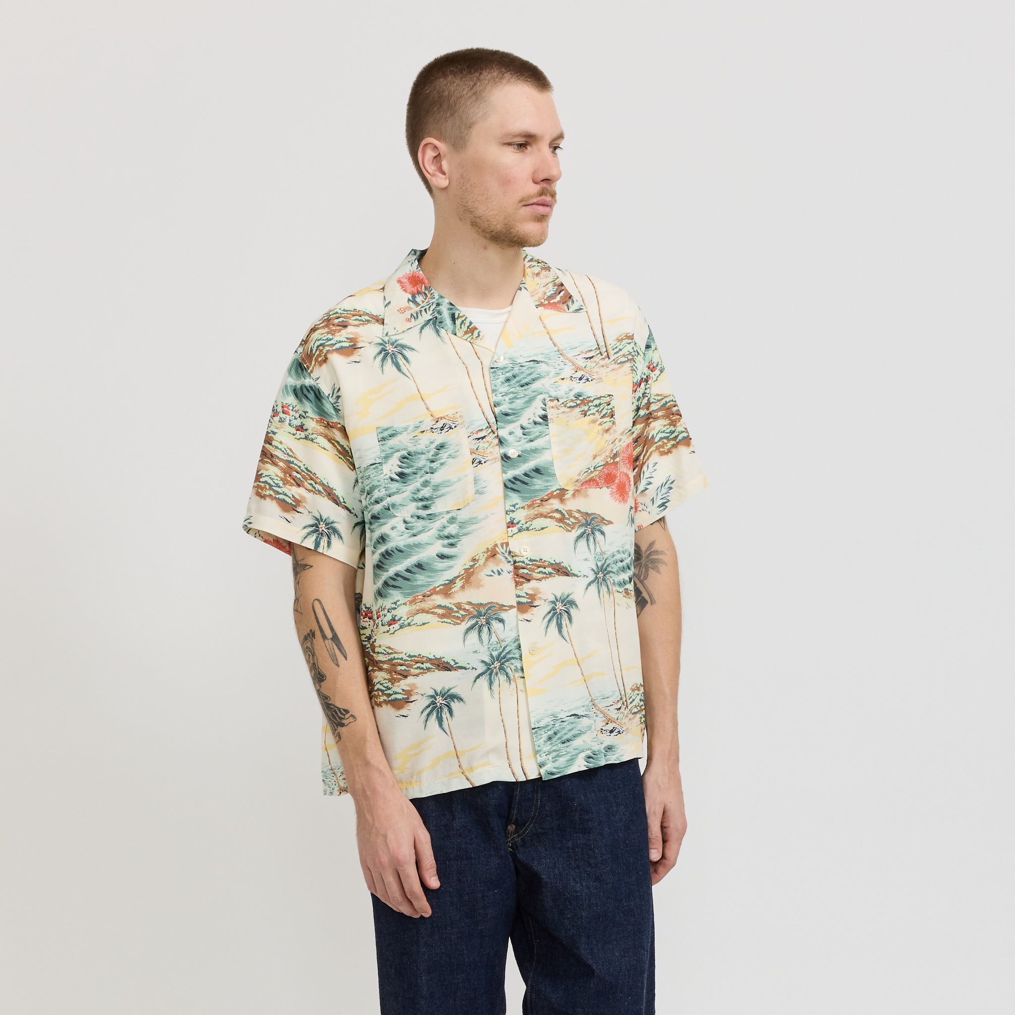 Hawaiian Shirt Ecru