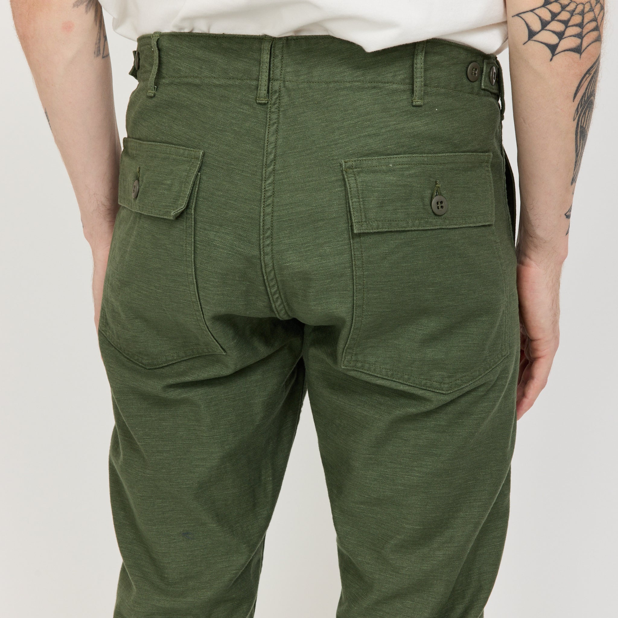 Orslow | Slim Fit Fatigue Pants Green | Maplestore