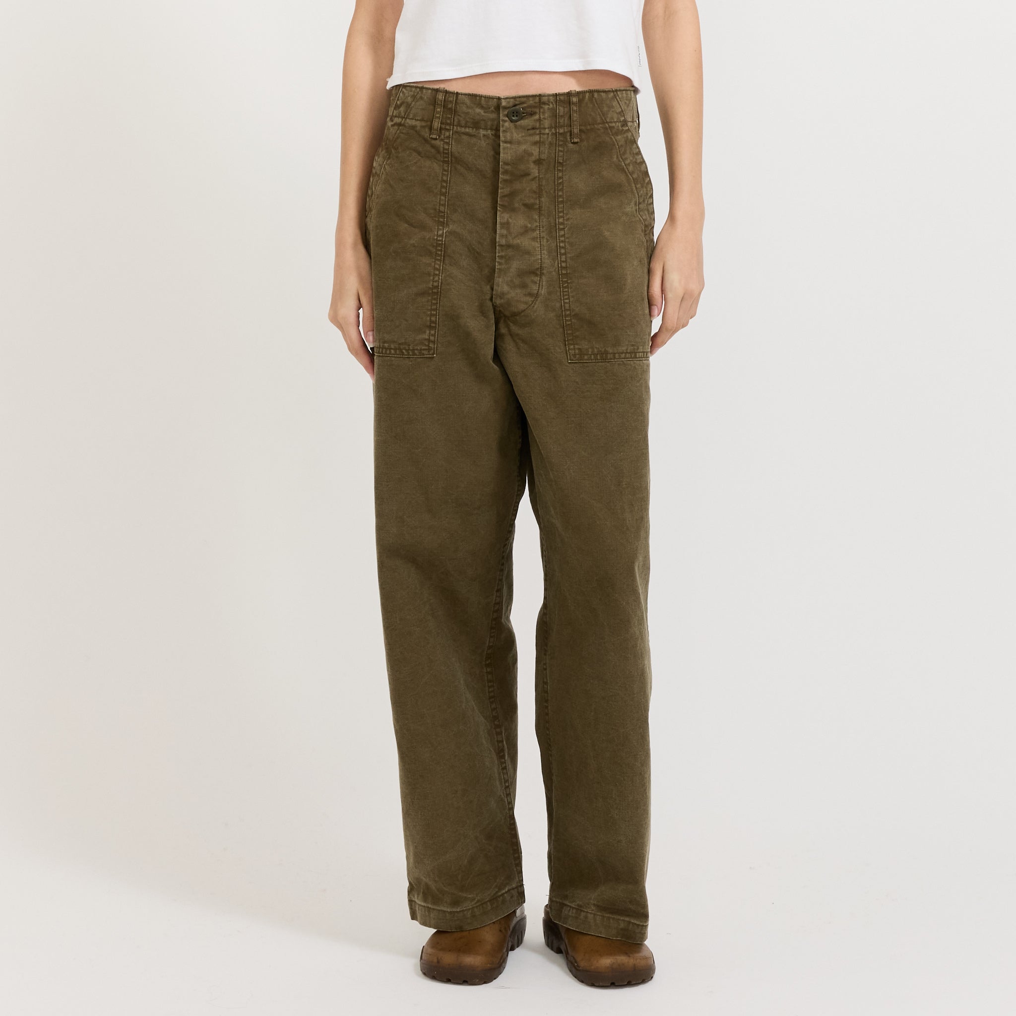 Womens Summer Fatigue Pants Olive