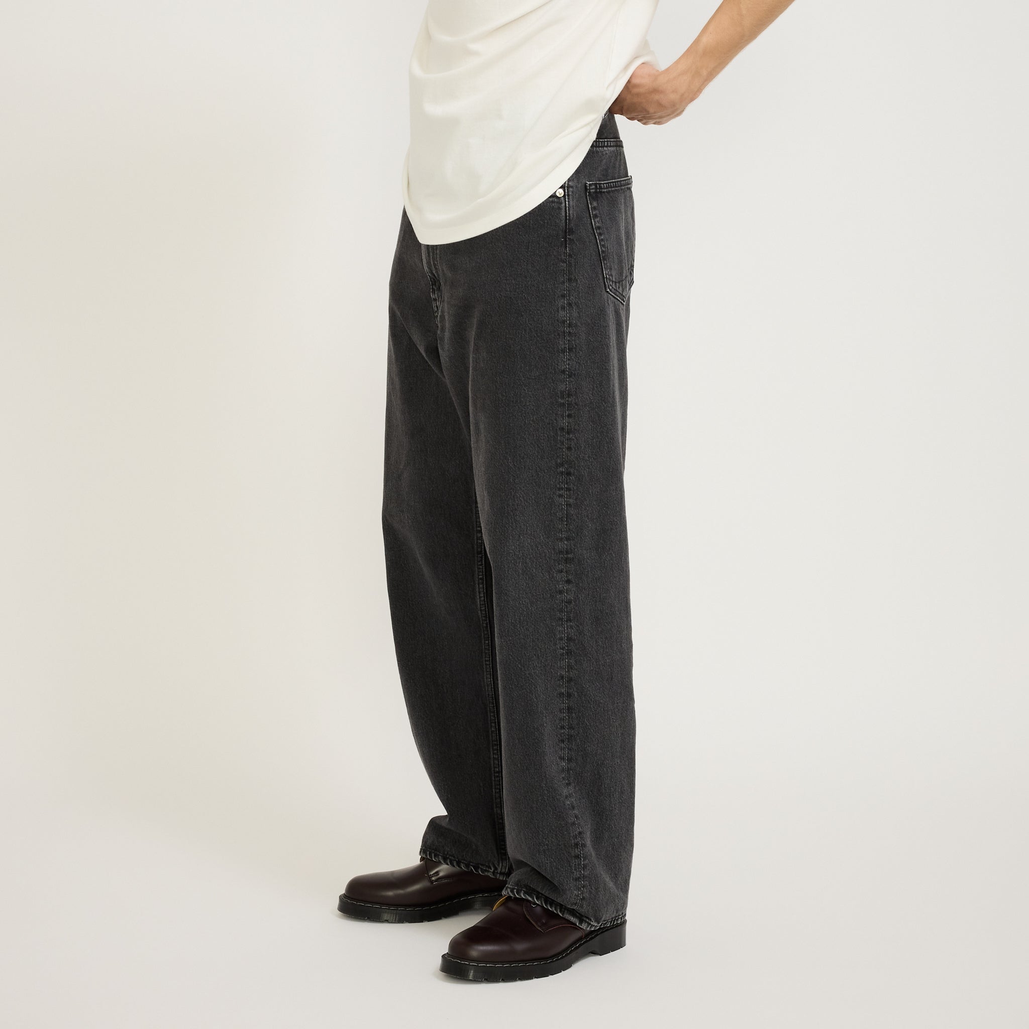 Orslow | Super Dad's Denim Pants Black Denim Stone | Maplestore