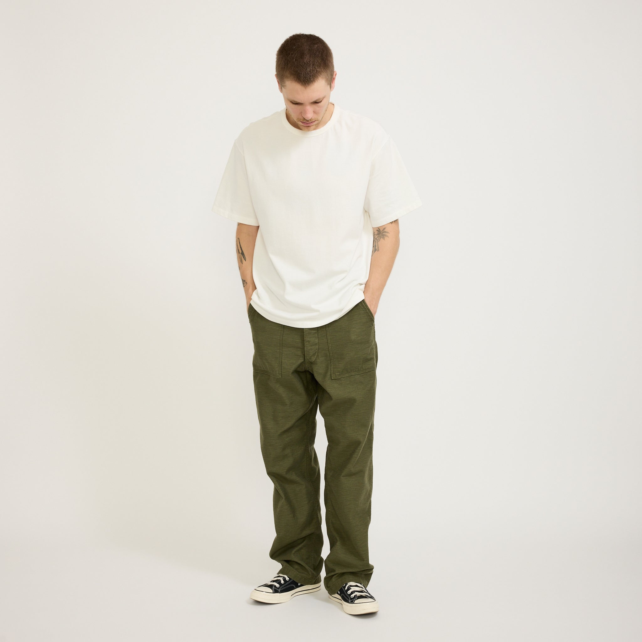 Orslow | Vintage Fit Fatigue Pants Dark Olive | Maplestore