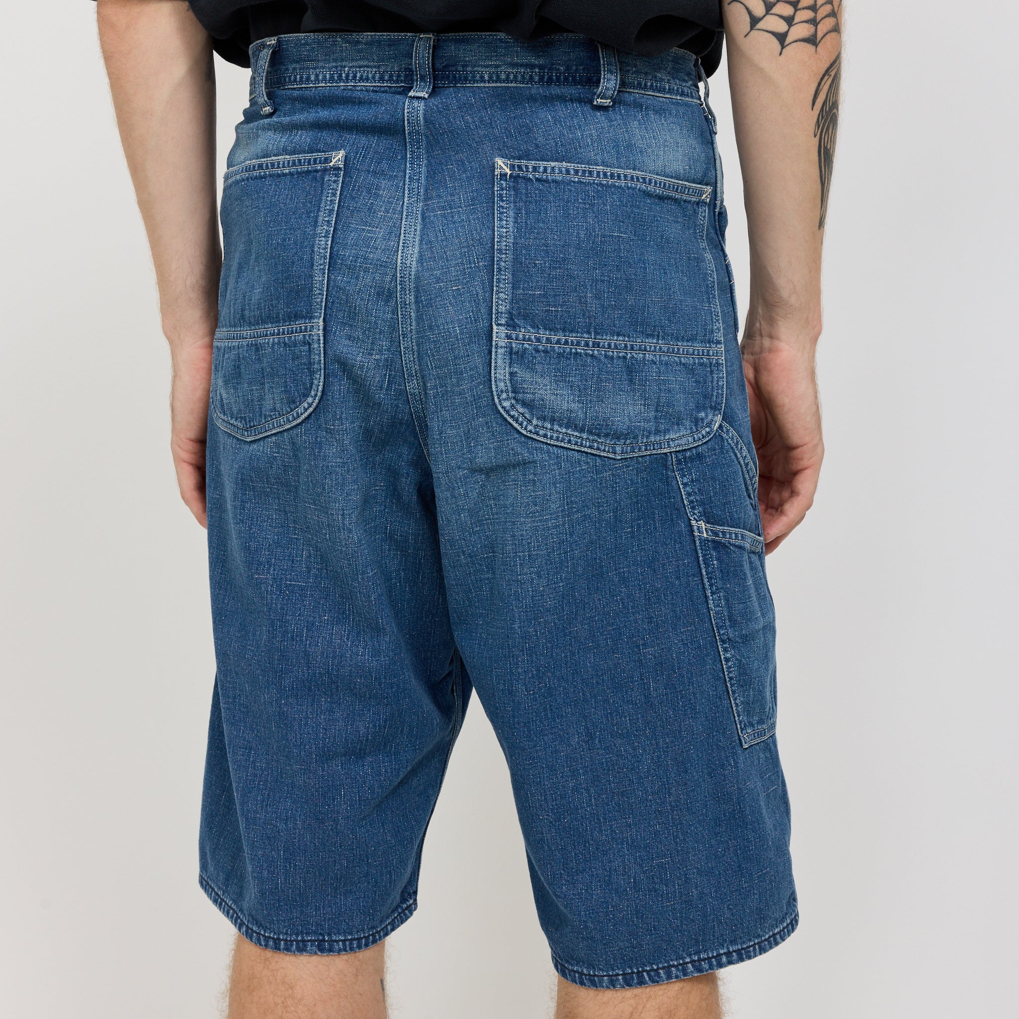 Wide Fit 40's Painter Shorts Denim Used