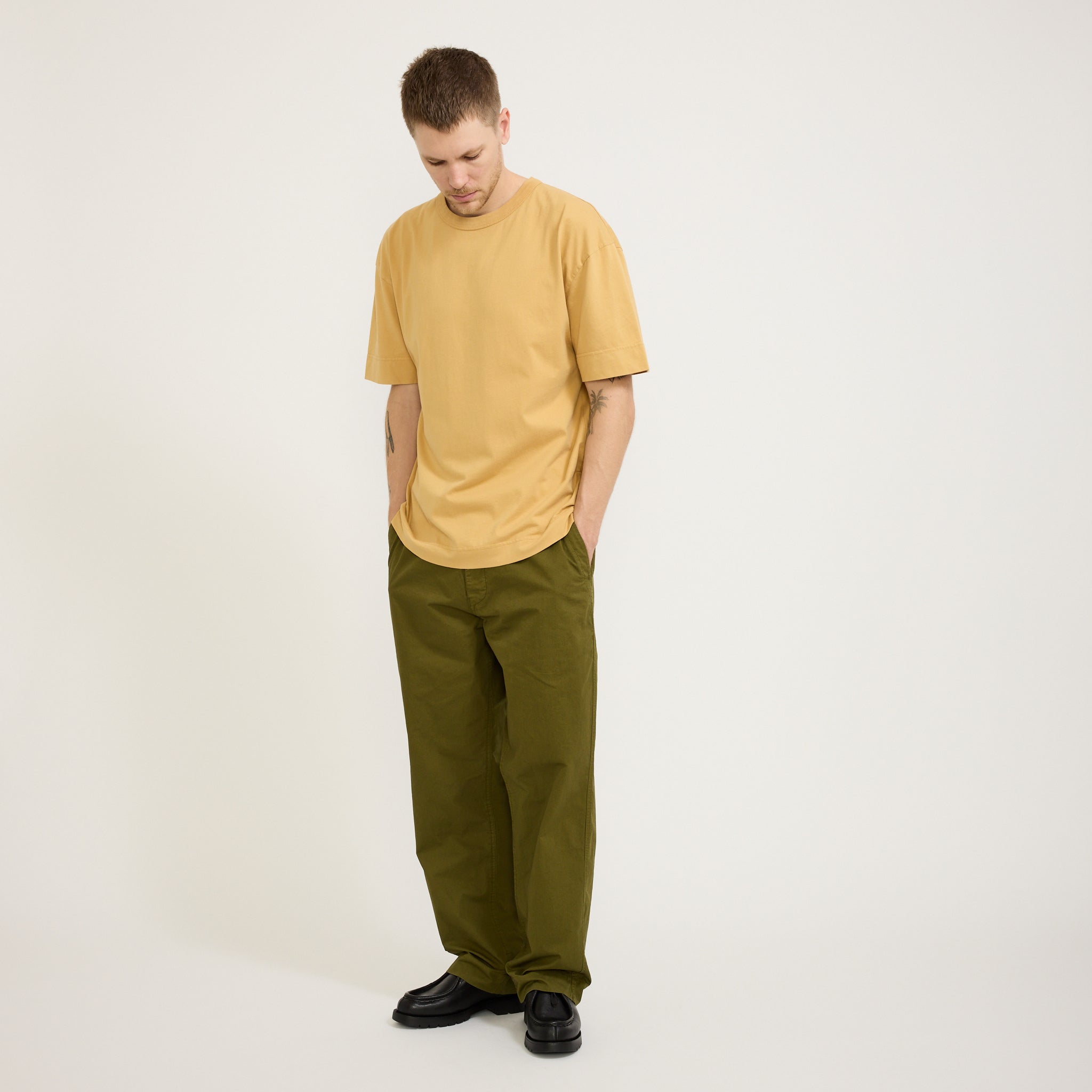 Parages | Dad Light Pants Olive | Maplestore