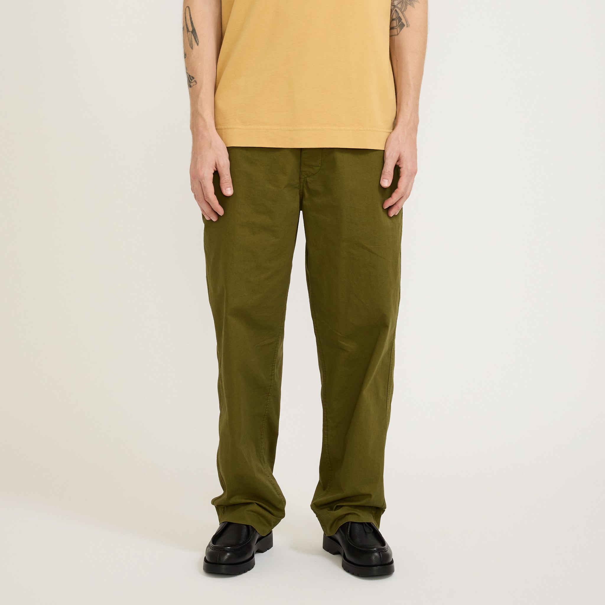 Parages | Dad Light Pants Olive | Maplestore