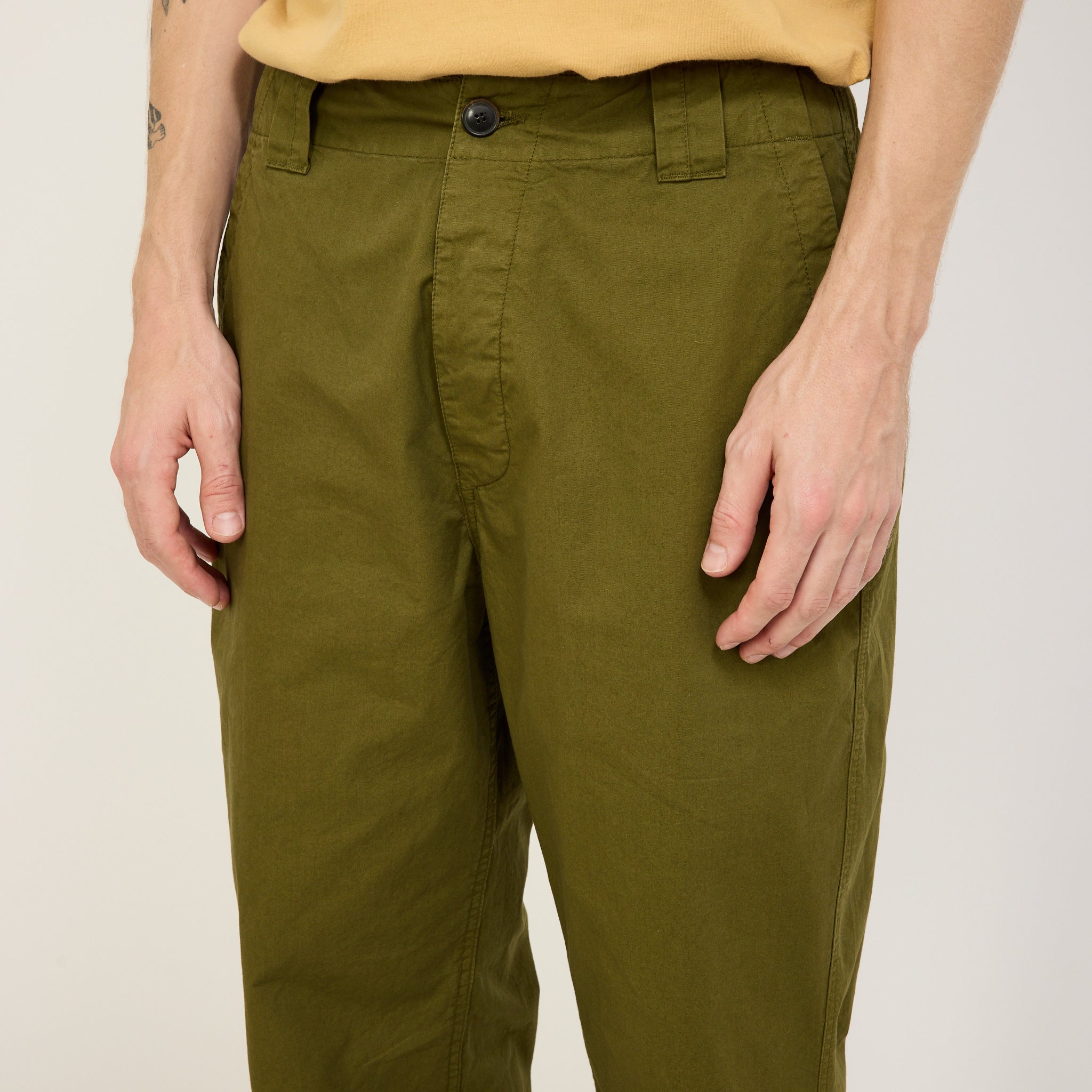 Parages | Dad Light Pants Olive | Maplestore
