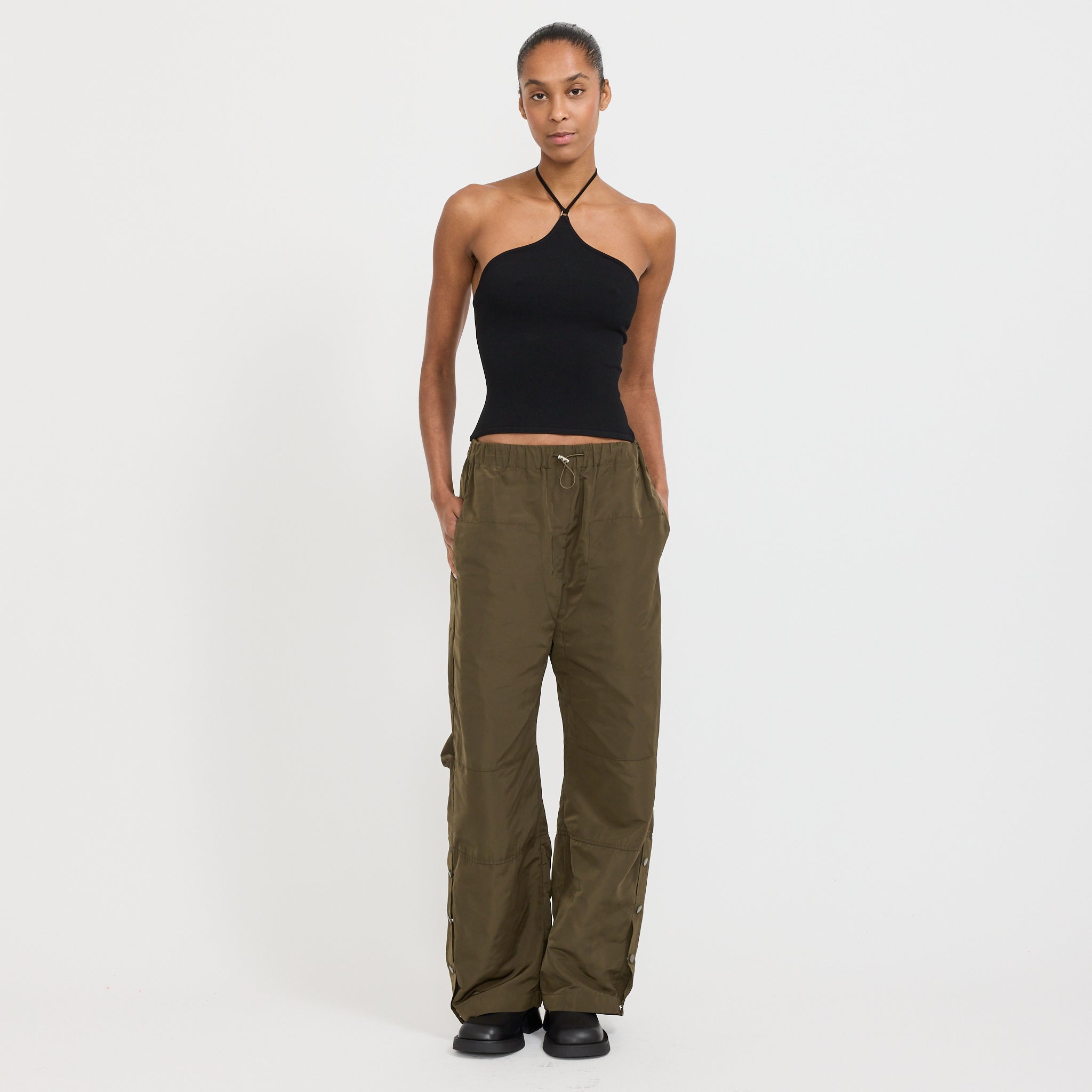 Paris Georgia | Halter Hardware Top Black Knitwear | Maplestore