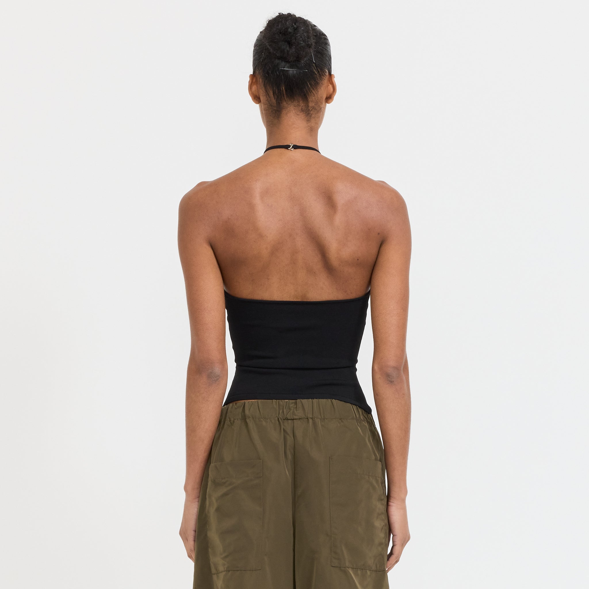 Paris Georgia | Halter Hardware Top Black Knitwear | Maplestore