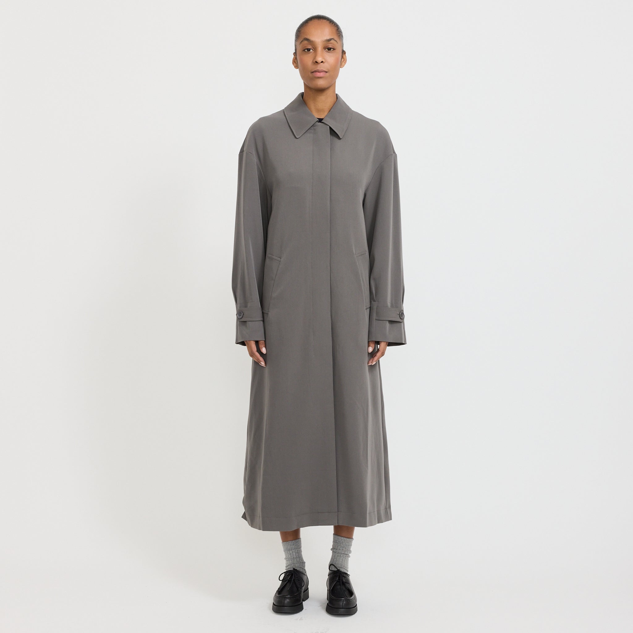 Paris Georgia | Marianne Trench Charcoal | Maplestore