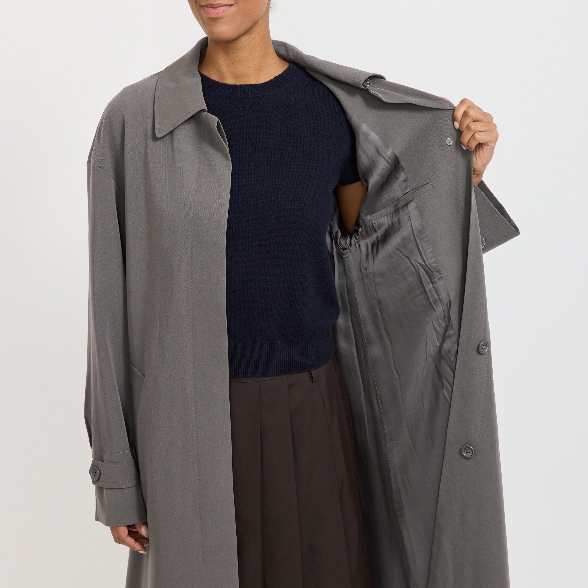 Paris Georgia | Marianne Trench Charcoal | Maplestore