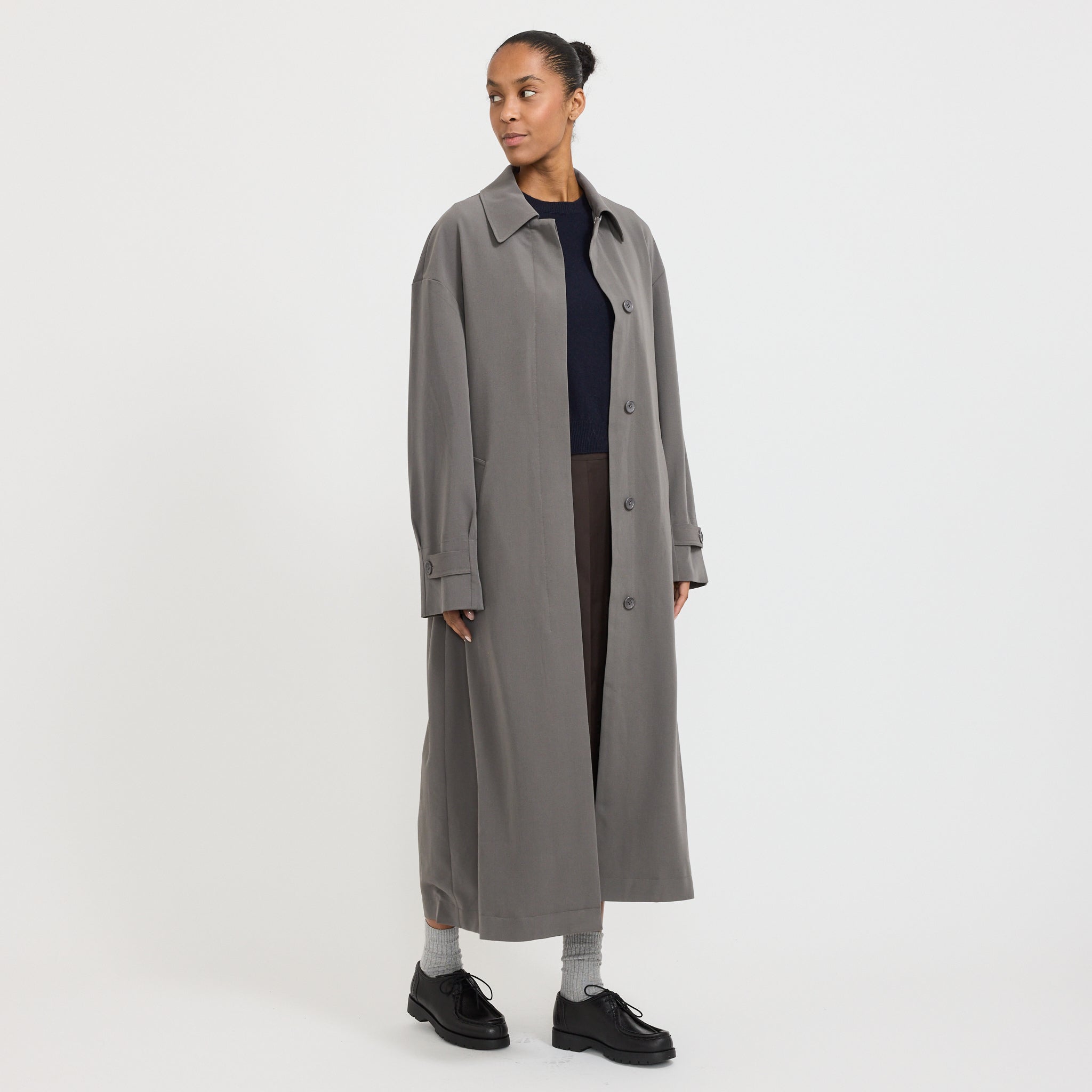 Paris Georgia | Marianne Trench Charcoal | Maplestore
