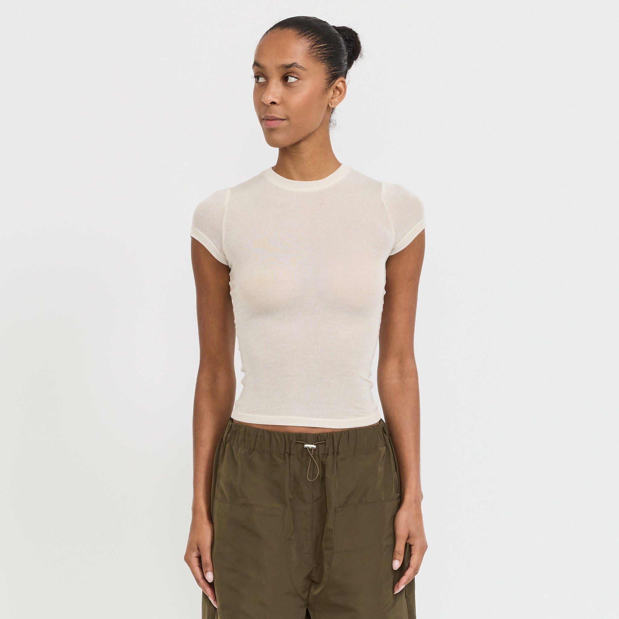 Paris Georgia | Sheer Baby Tee Cream | Maplestore