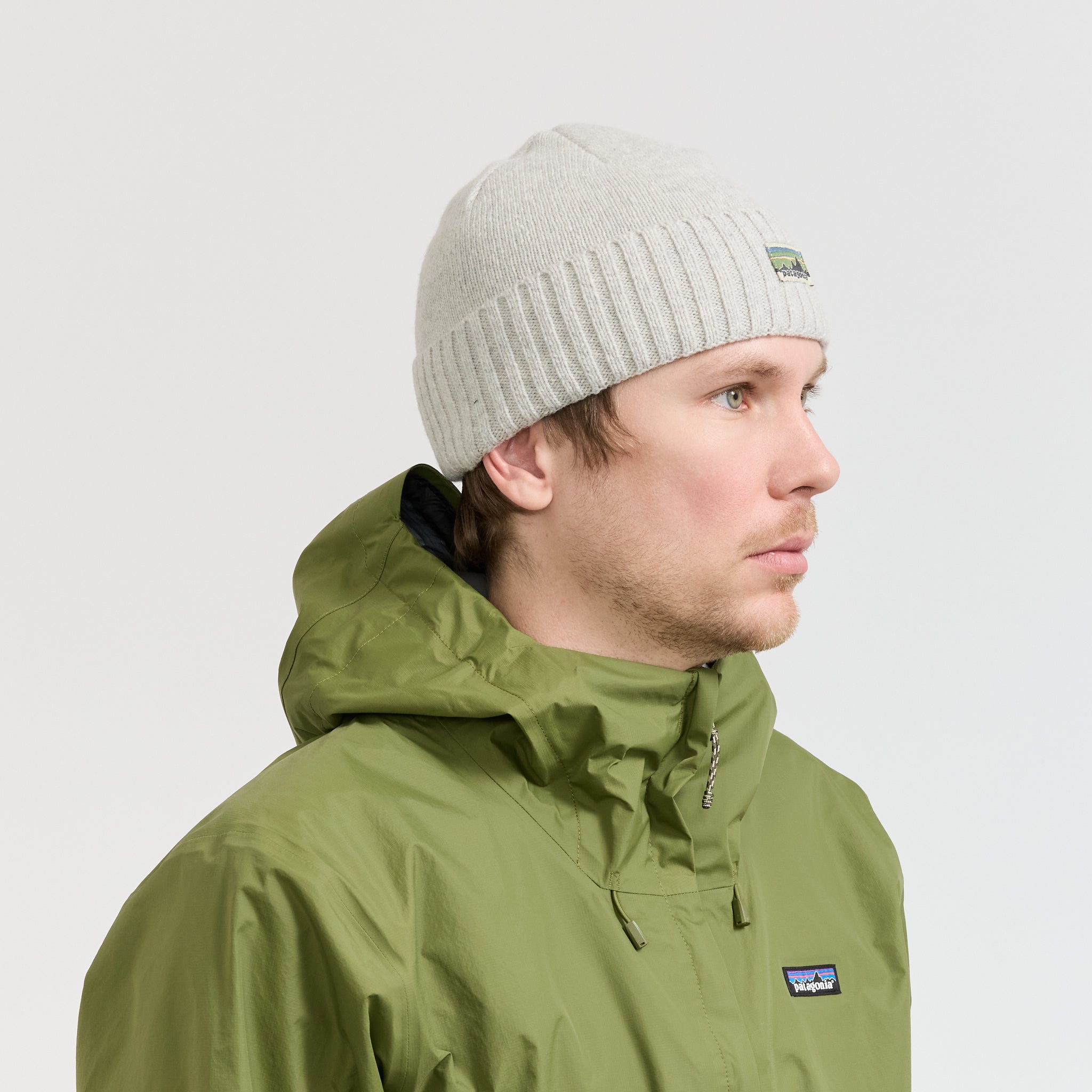 Patagonia | Brodeo Beanie OG Legacy Label: Crisp Grey | Maplestore