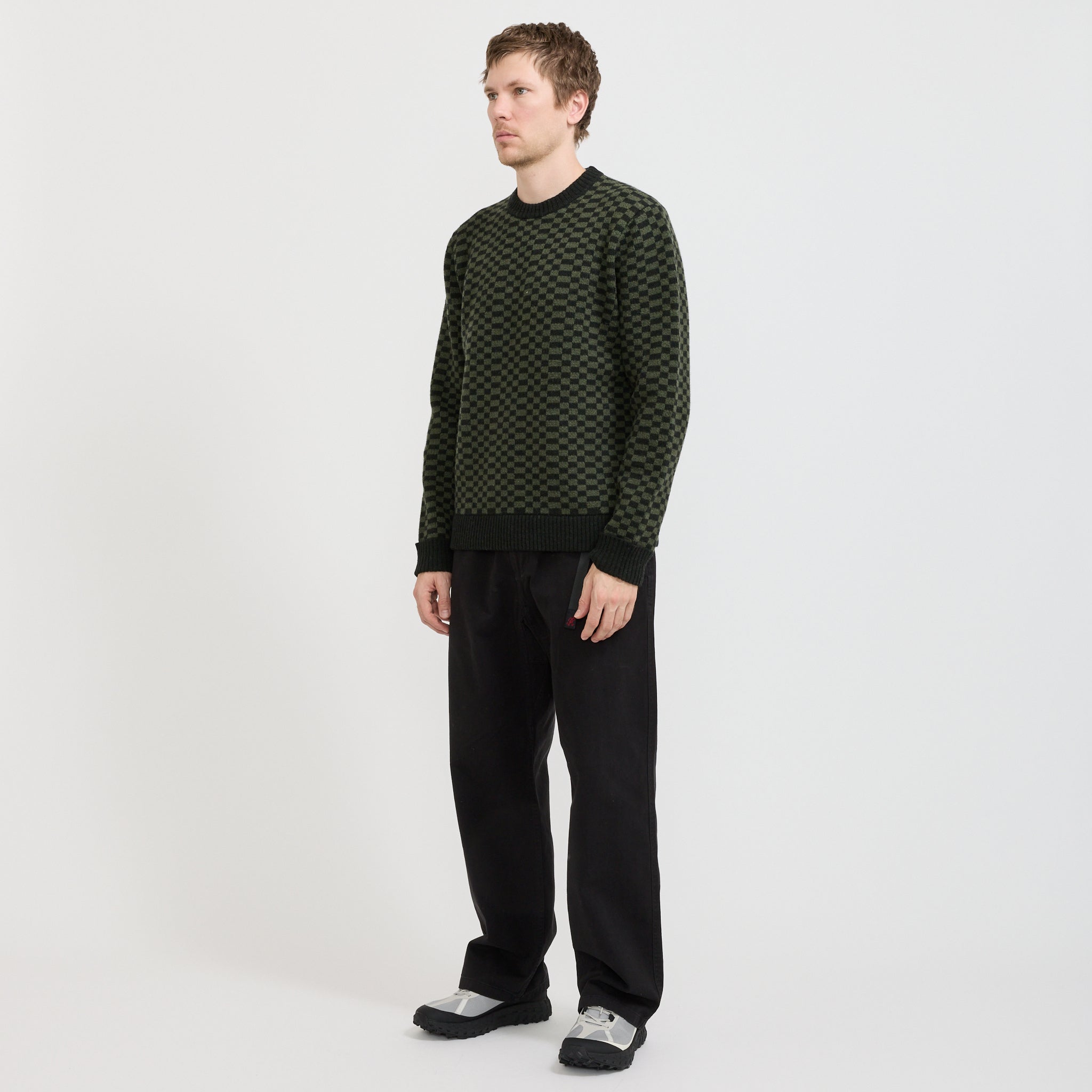 Patagonia | Recycled Wool Blend Sweater Finned: Old Growth Green | Maplestore