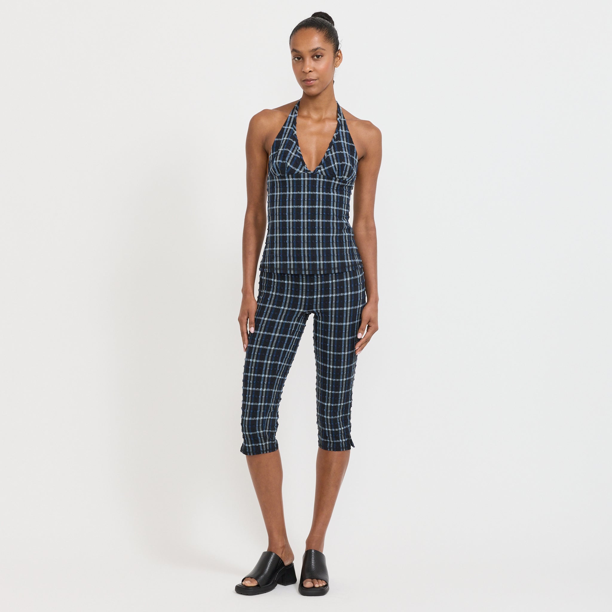 Cindy Capris Seersucker Selvedge