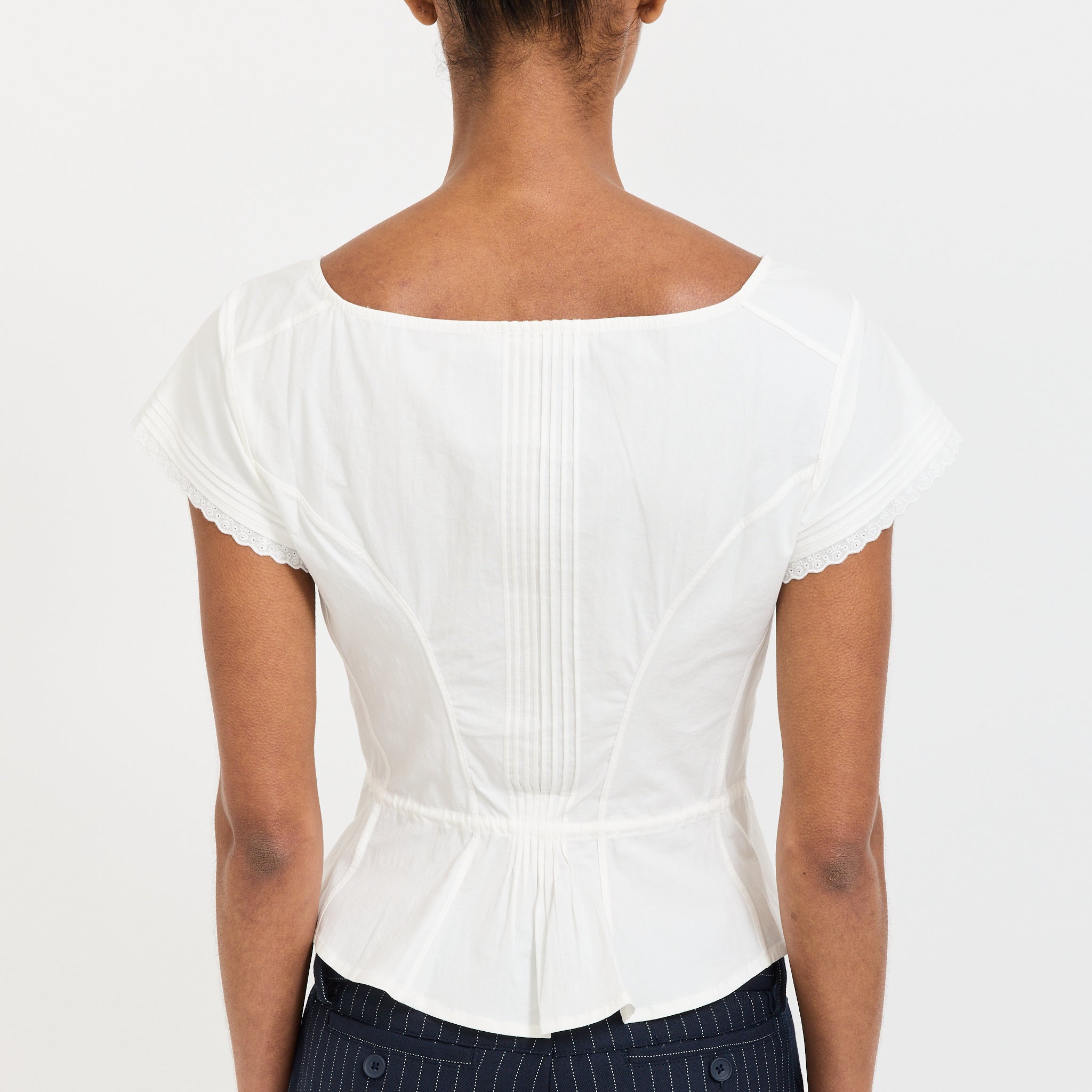 Peachy Den | Renee Blouse Porcelain | Maplestore