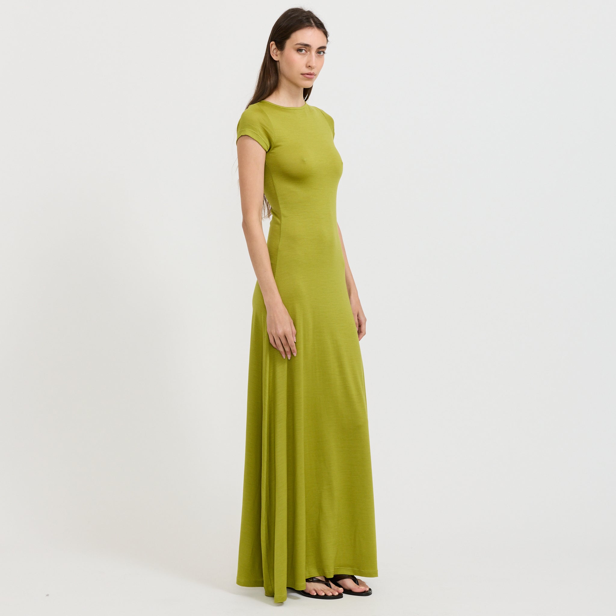 Connection Wool Dress Algae