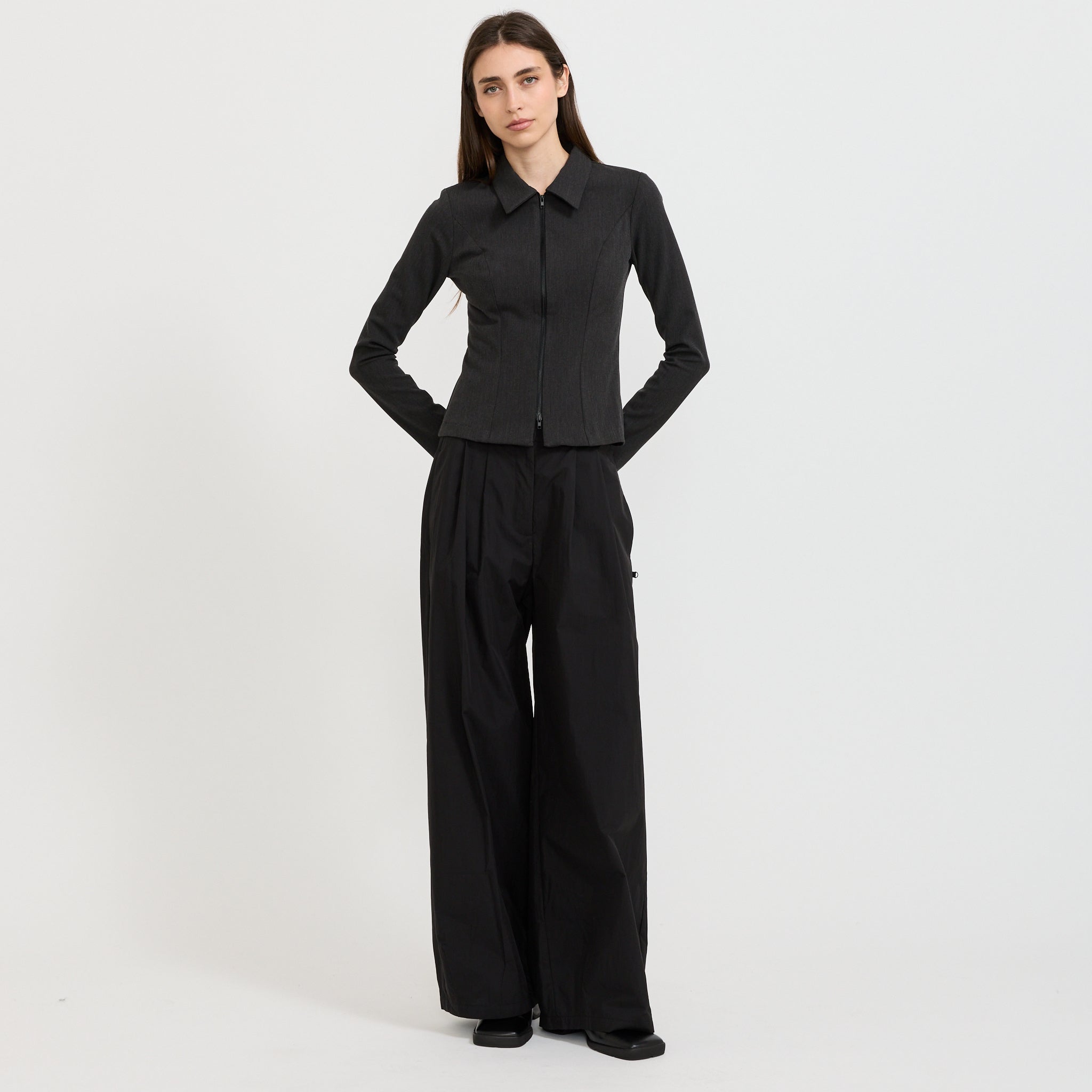 Oversight Zip Shirt Pavement