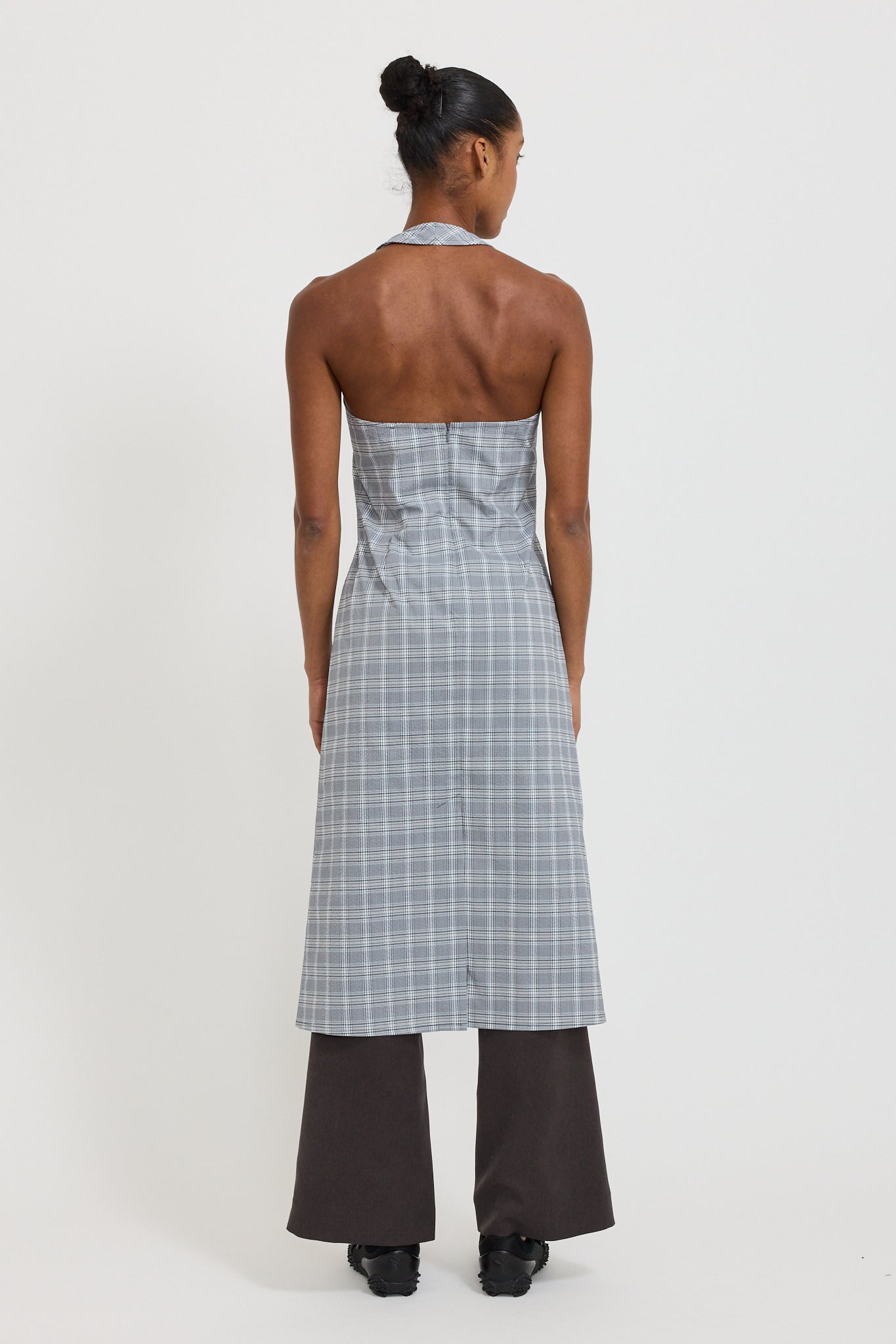 Permanent Vacation | Subject Midi Dress Petrol Check | Maplestore
